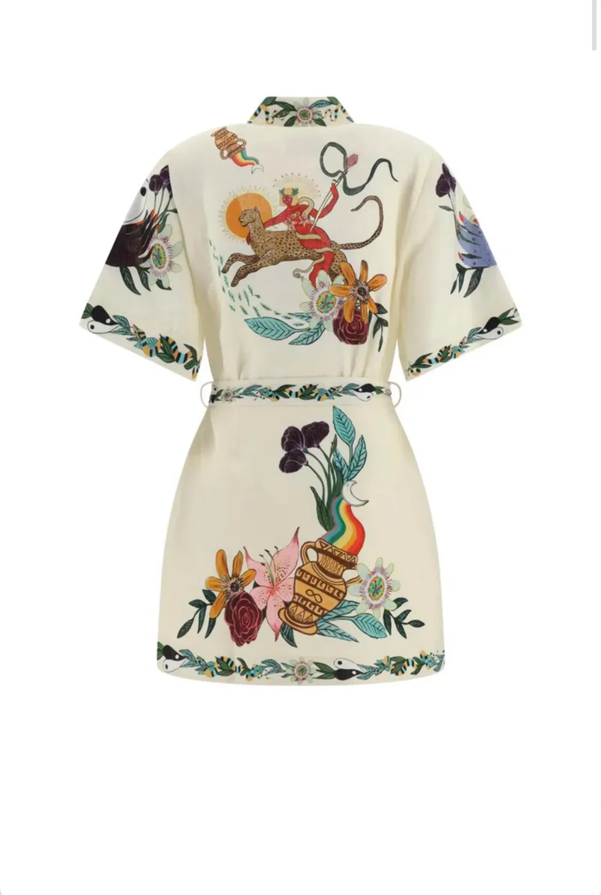 Alemais Megan Mini Dress Print Size 12 - Image 4