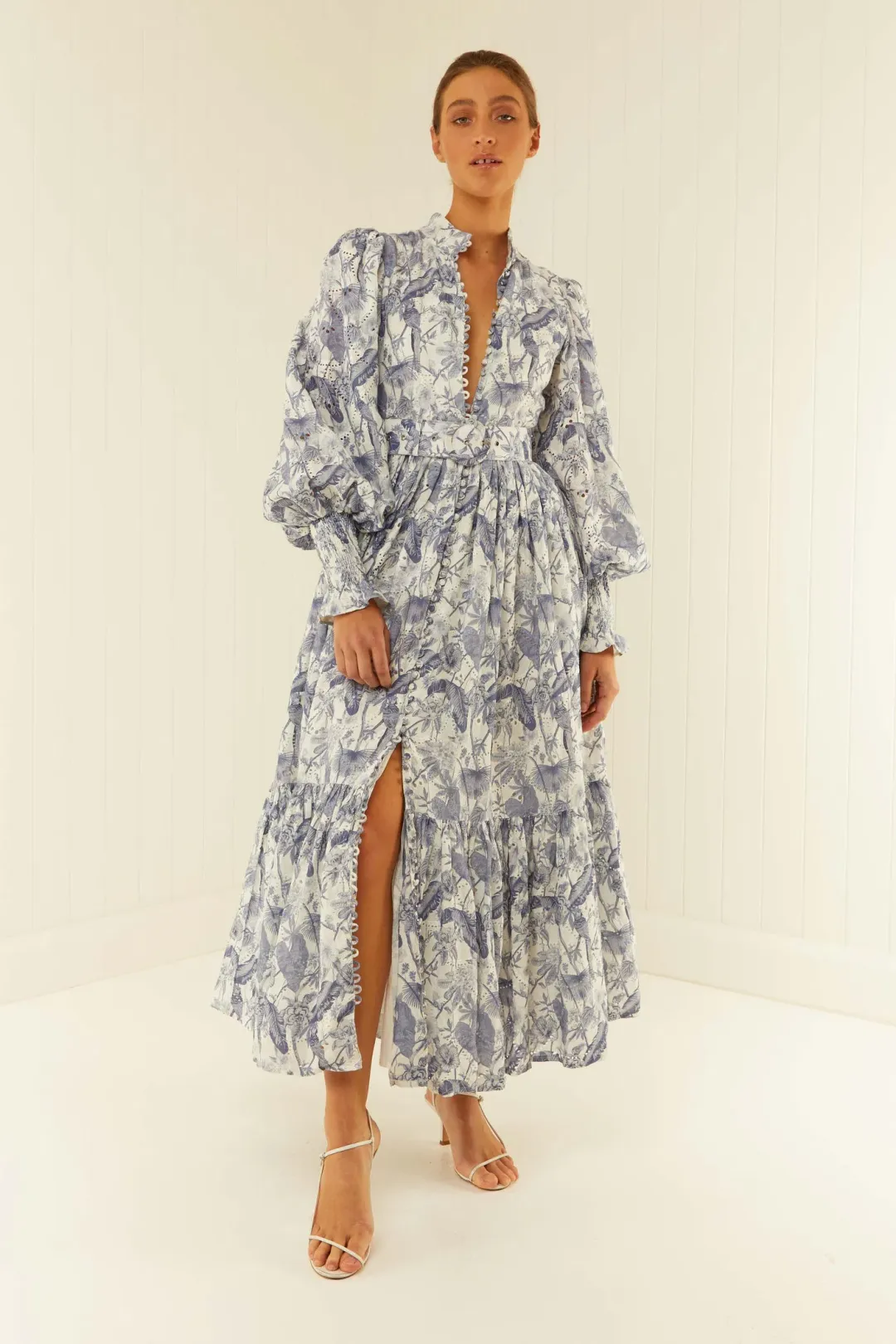 Palm Noosa Royal Flush Dress Jungle Blue Size 12 for rent on The Volte - main image