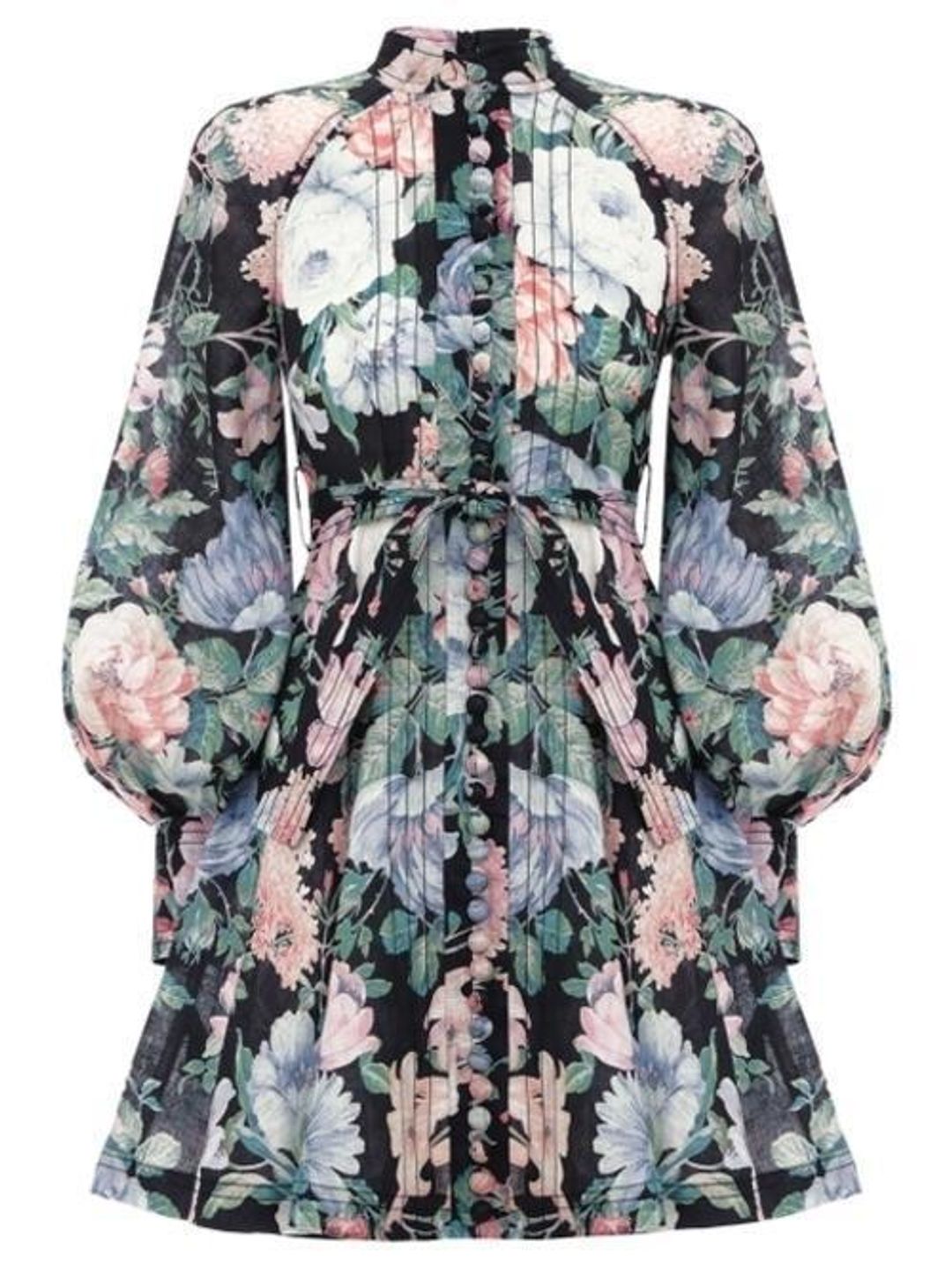 Zimmermann Verity Rouleau Short Dress Print Size 8 for rent on The Volte - main image