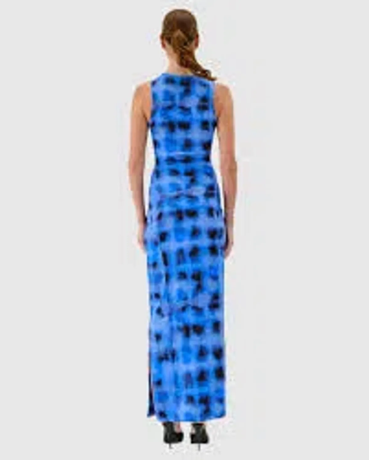 Suboo Shibori Twist Front Maxi Dress Blue Size XS/6 - Image 2
