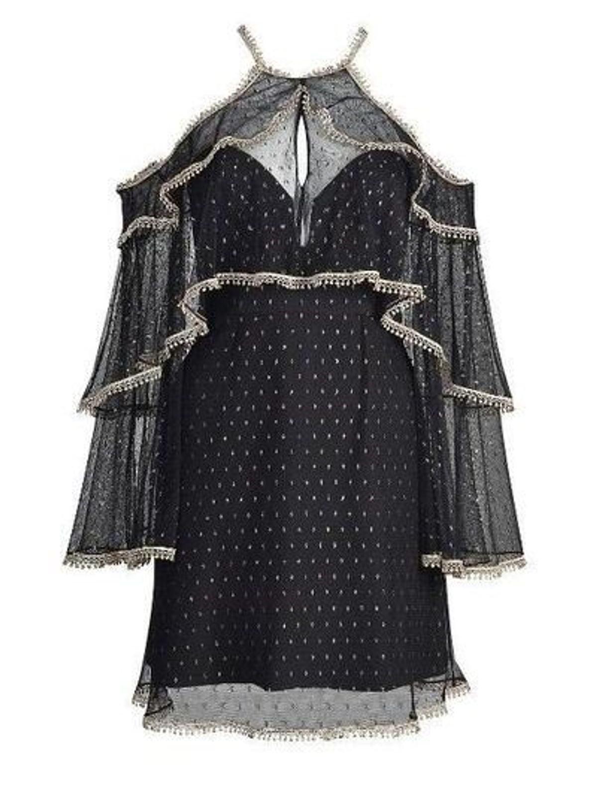 Thurley Moondance Mini Dress Black Size 8 - Image 3