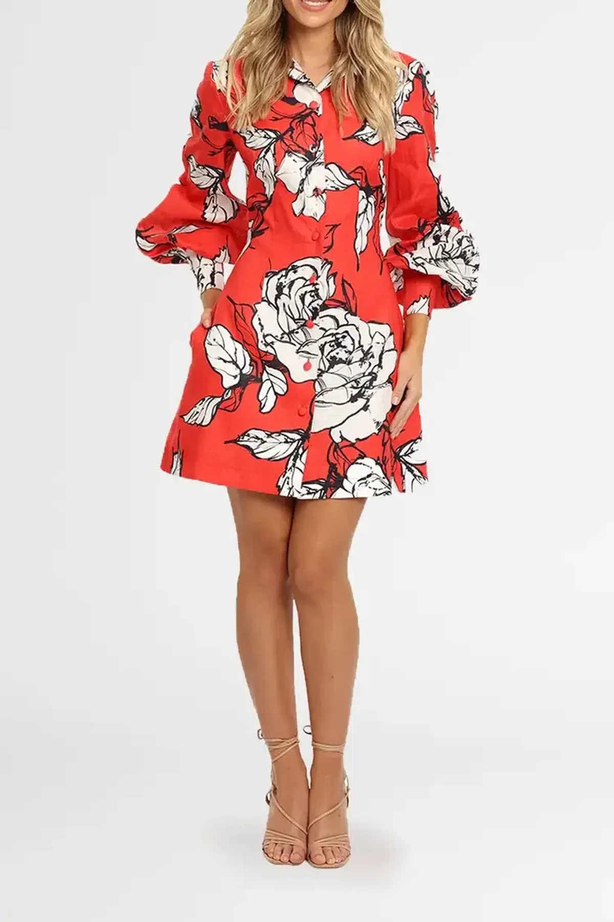 Leo LinLuminous Mini Dress in Imperial Size 8 - Image 4