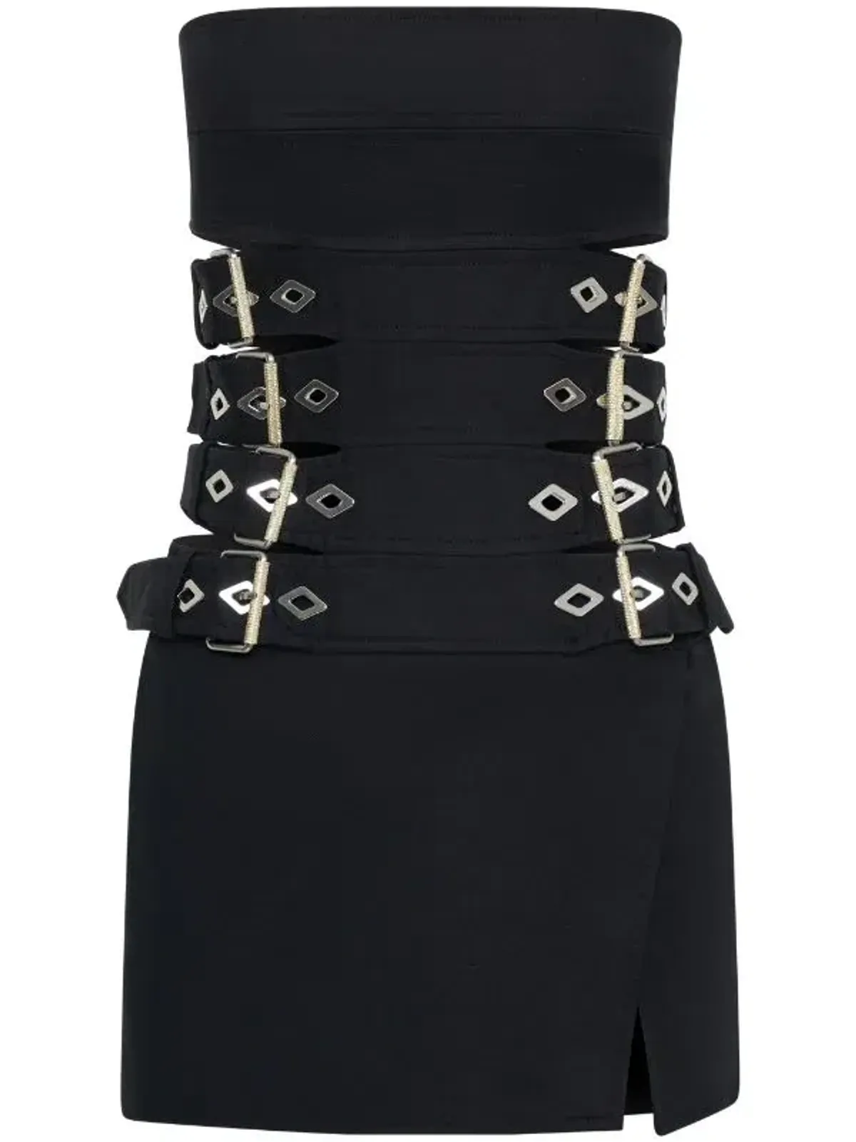 Dion Lee Belt Cinched Mini Dress Black Size AU 10 - Image 4