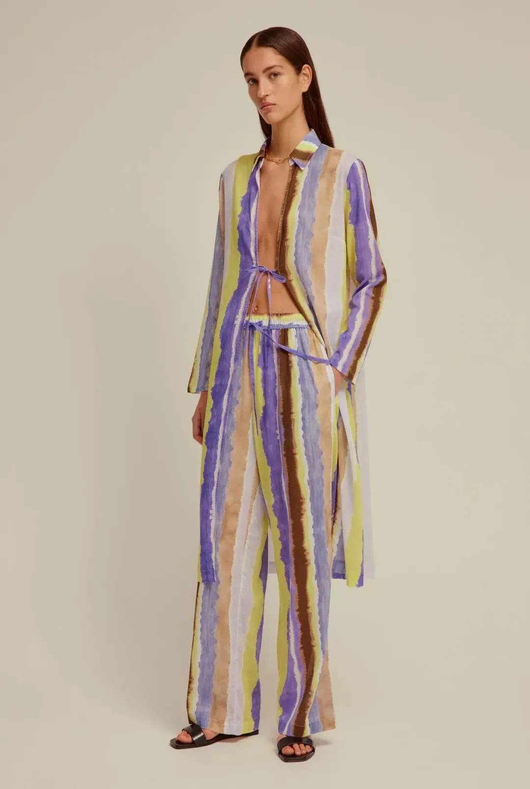 Venroy Crinkle Cotton Set Multi Size AU 12 for rent on The Volte - main image