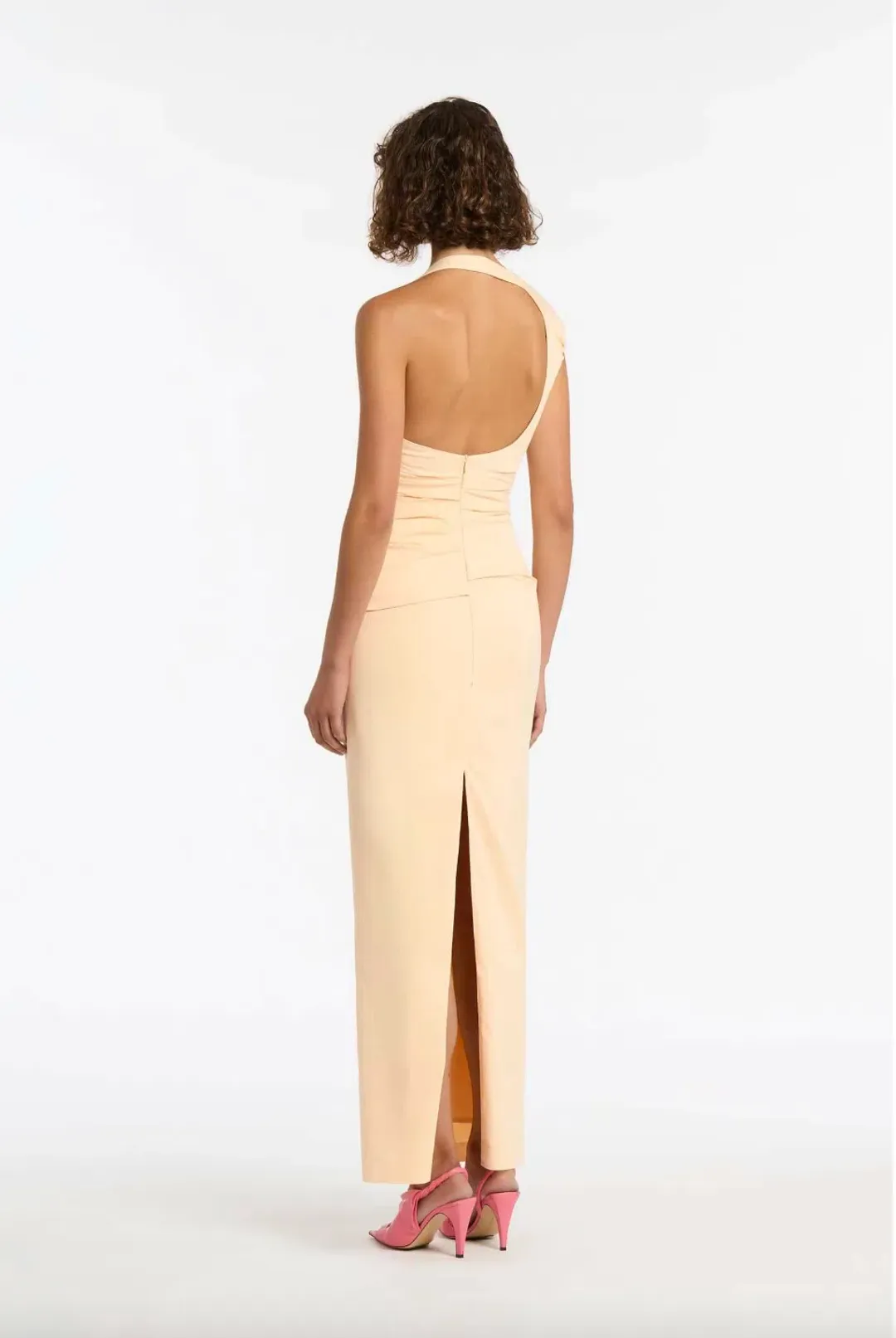 Sir The Label Giacomo Gathered Gown Butter Yellow Size 3/ AU 12 for rent on The Volte - main image