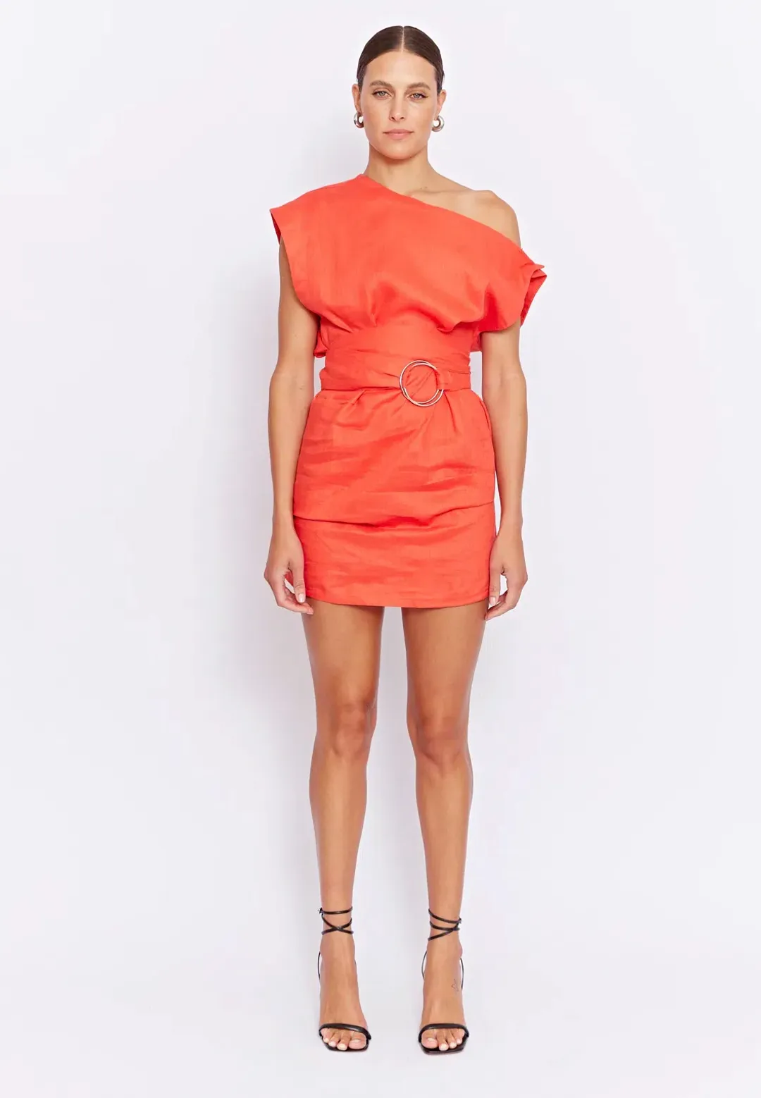 Pfeiffer Vito Mini Dress Chilli Orange Size M / AU 10 for rent on The Volte - main image
