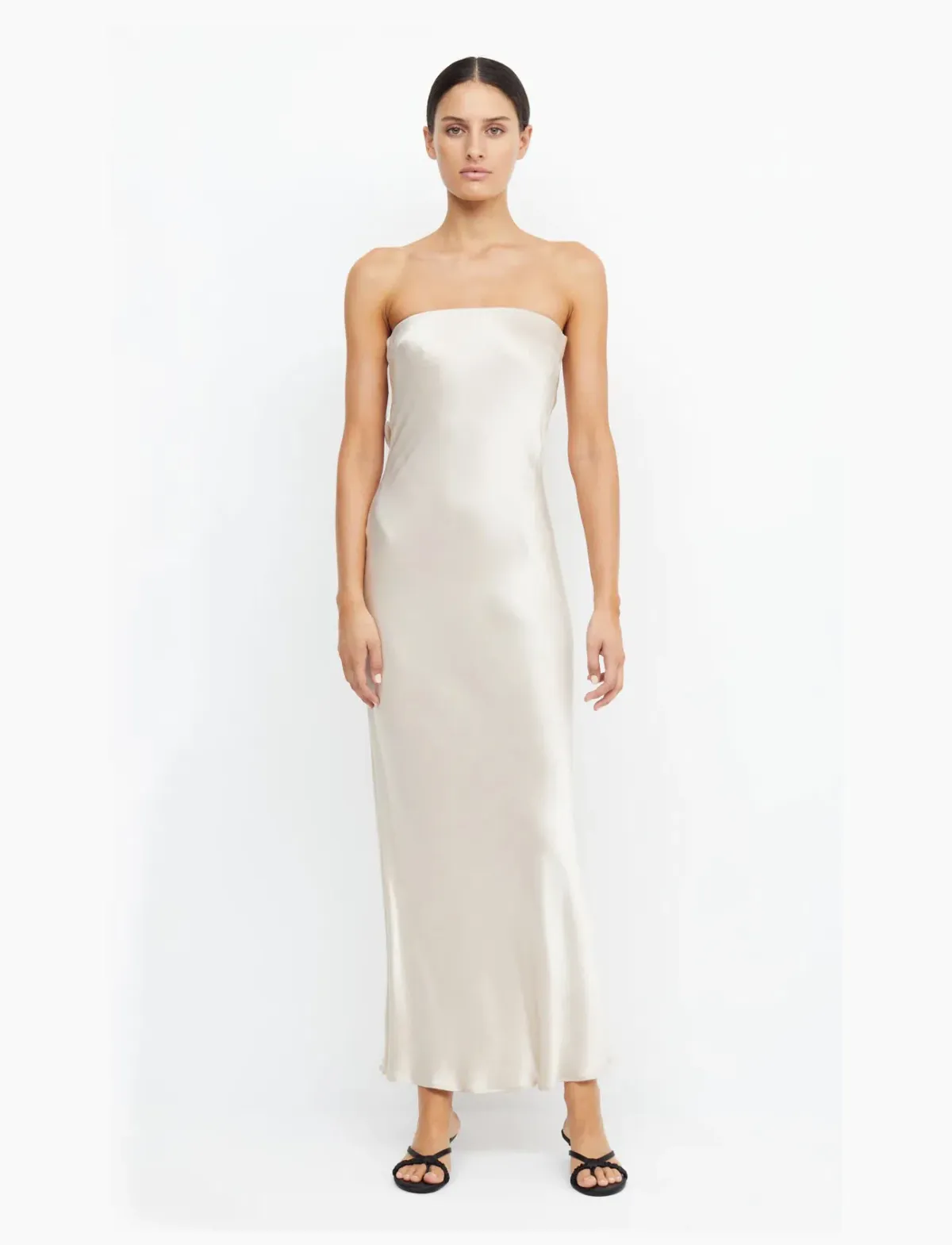 Bec and Bridge Strapless Moondance Dress in Sand Size 8 - Image 1