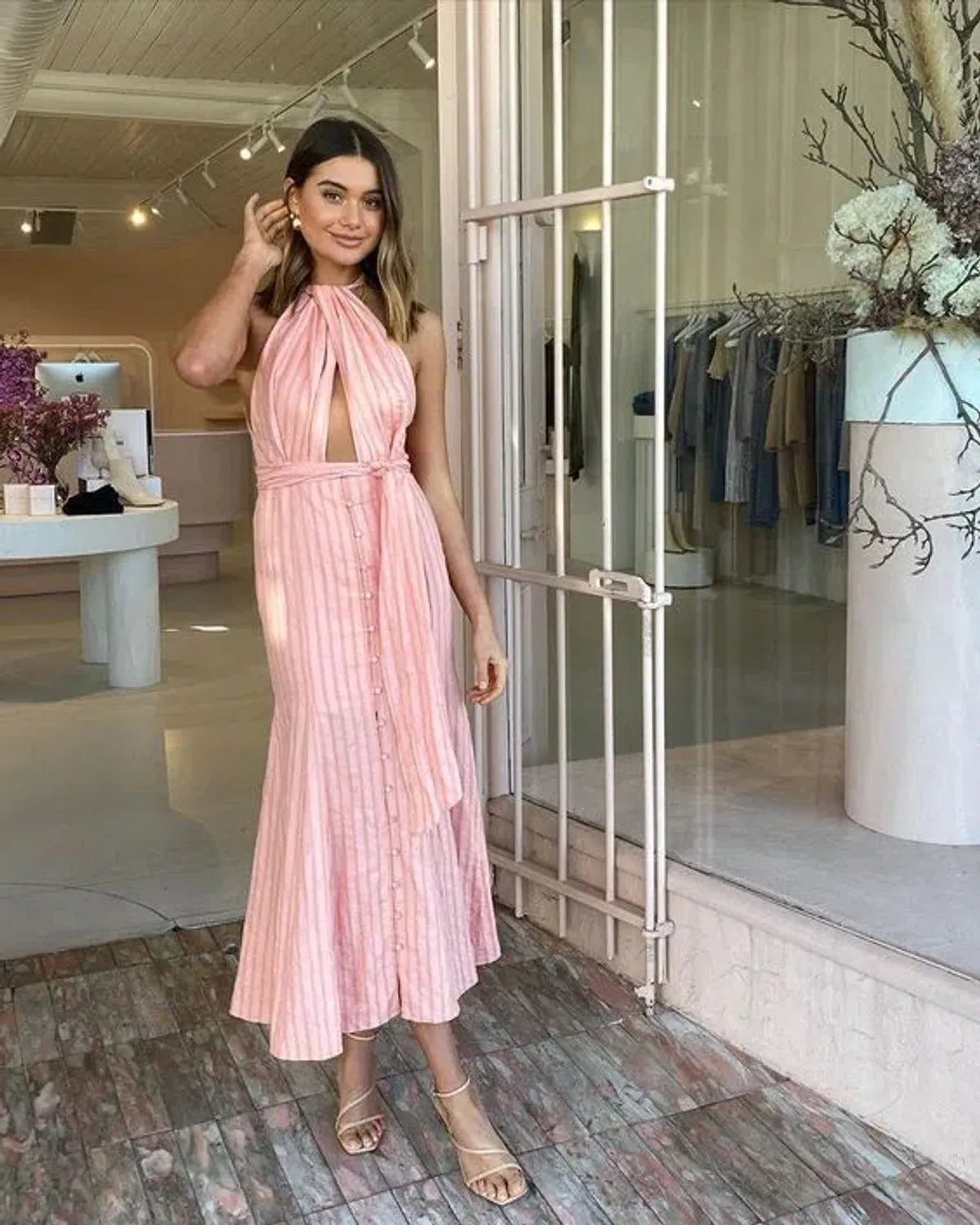 Significant Other Luna Maxi Dress Peach Size 12 - Image 2