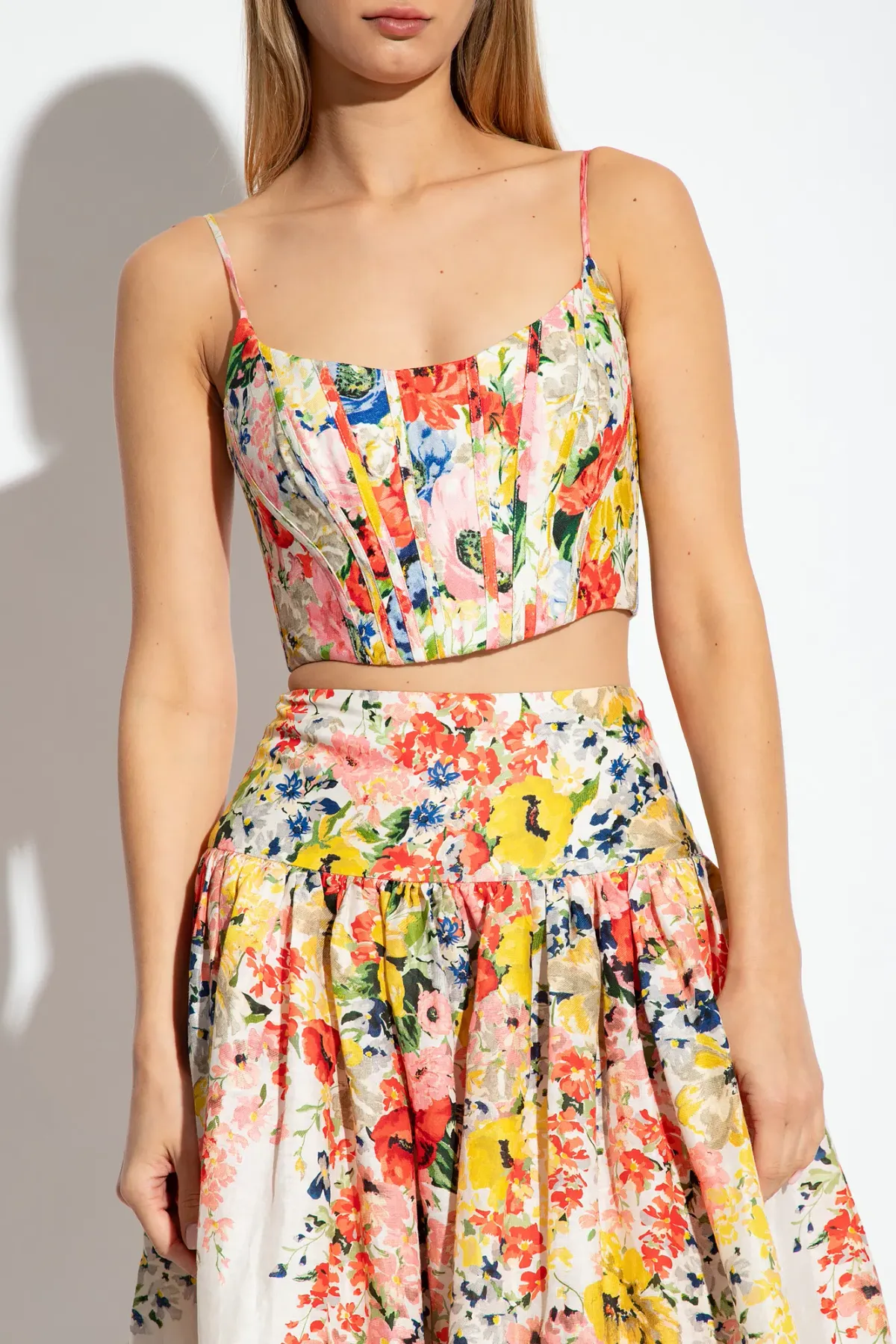 Zimmermann Alight Corset Top Multi Floral Size 0/ AU 8 - Image 2