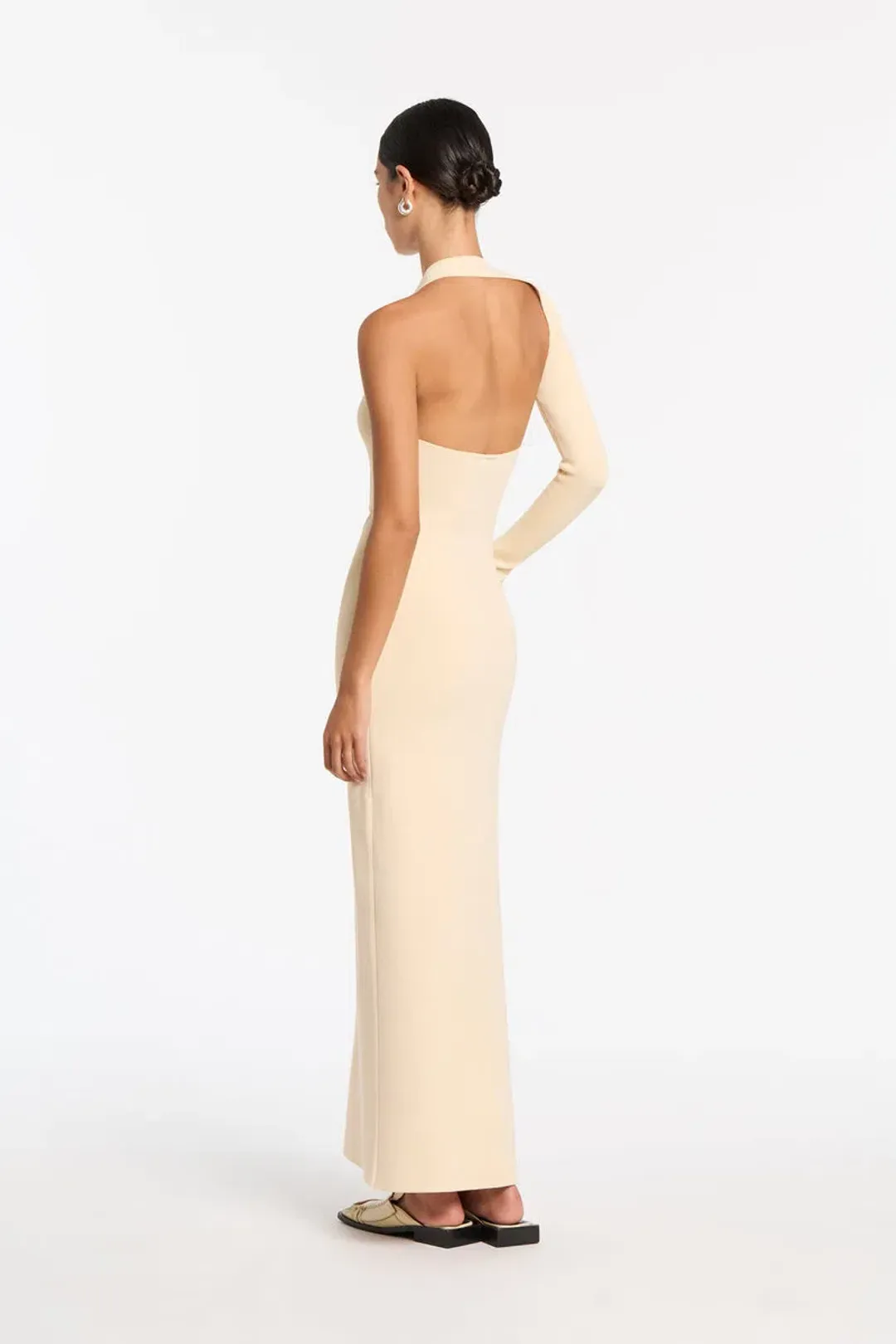 Sir the Label Manifesto Sleeve Midi Dress Yellow Size 10 for rent on The Volte - main image