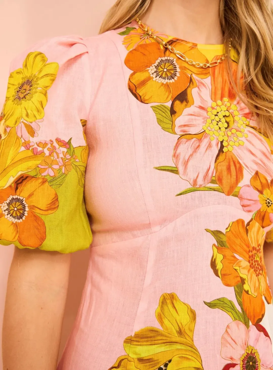 Alemais Silas Midi Dress in Multi Floral Size 12 for rent on The Volte - main image