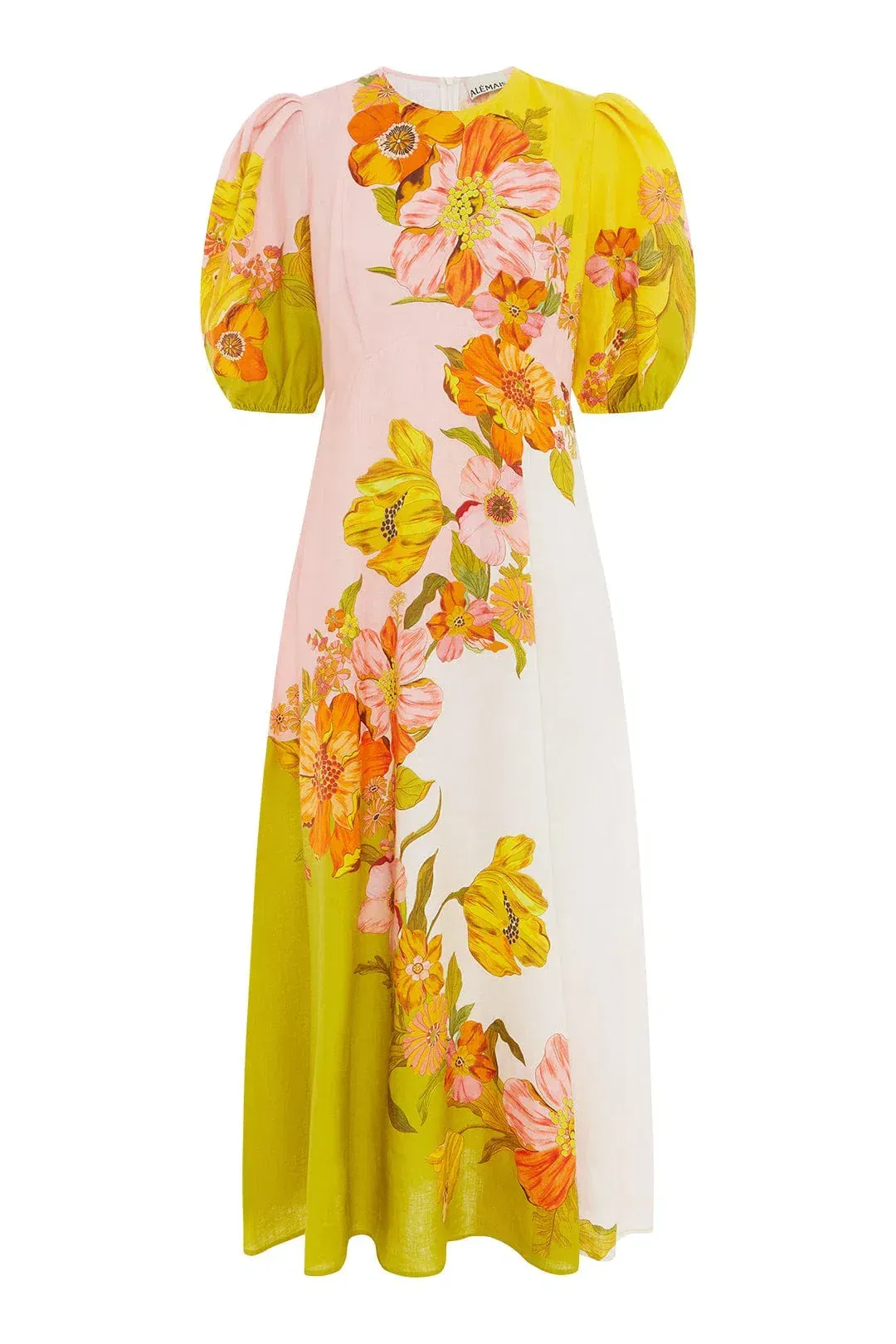 Alemais Silas Midi Dress in Multi Floral Size 12 for rent on The Volte - main image