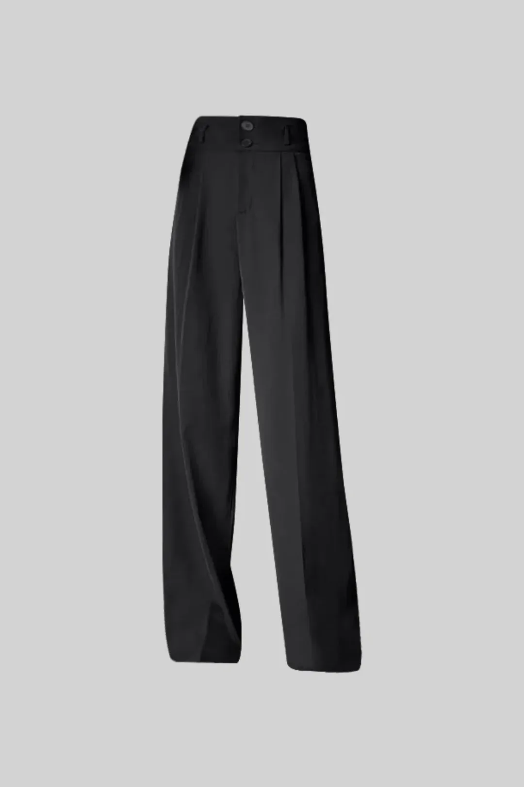 Sierra Darien Cut Out Shoulder Jacket and High Waist Loose Pants Set Black Size M / AU 10 for rent on The Volte - main image