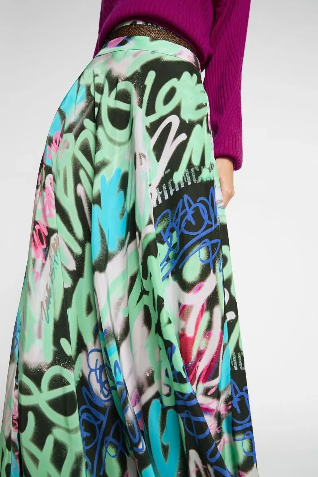 Sass and Bide Graffiti Speaks Maxi Skirt Multi Size 8 for rent on The Volte - main image