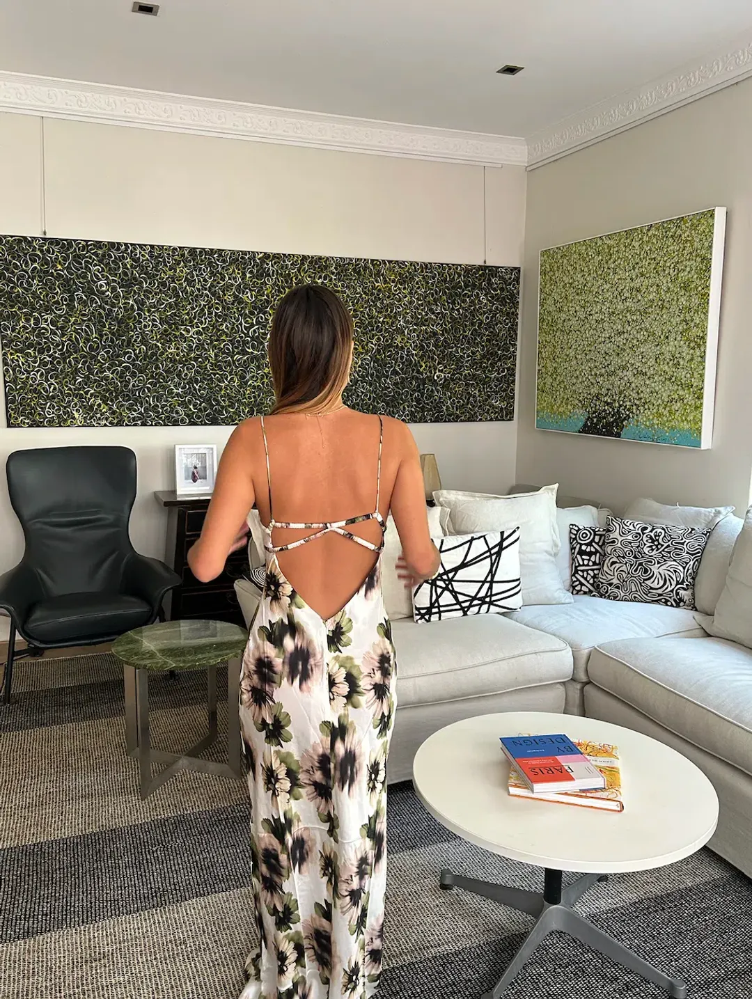 Bec & Bridge Bloom Silk Maxi Dress Floral Size 8 for rent on The Volte - main image