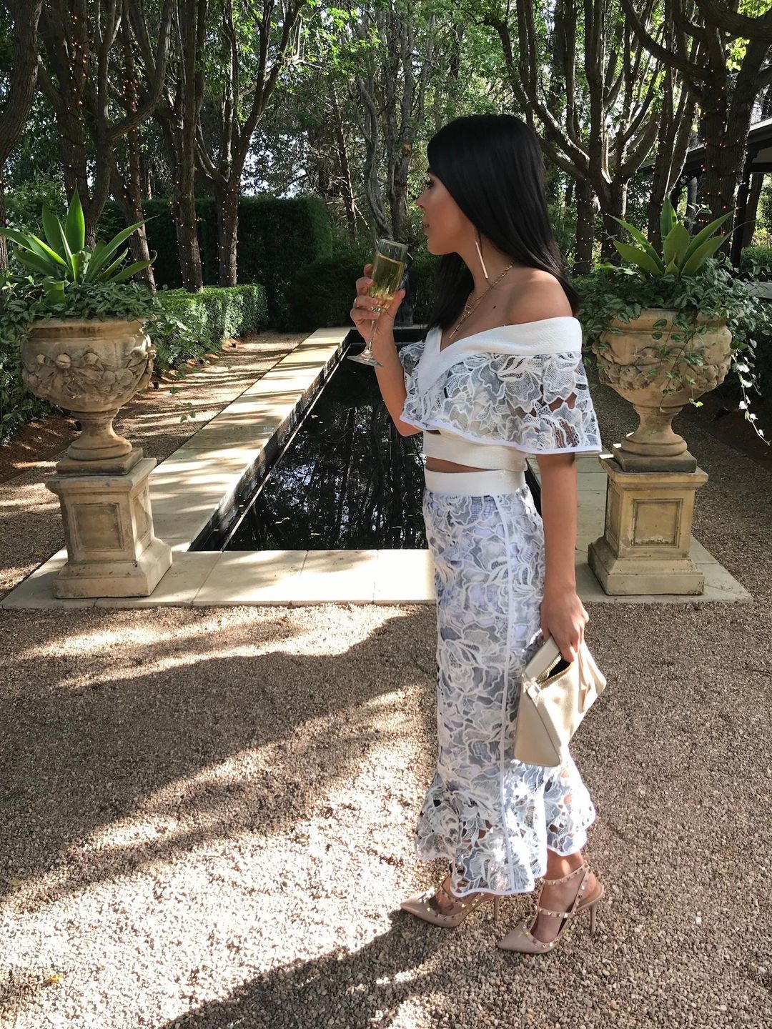 Nicola Finetti Kaylee Top and Adriana Skirt Set Blue Size 6 for rent on The Volte - main image