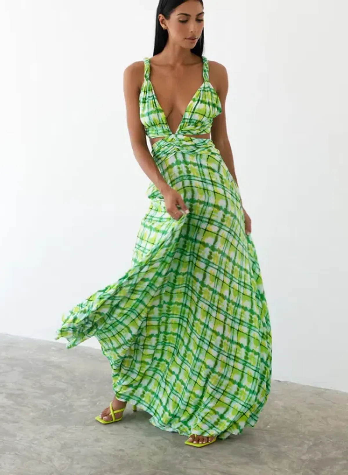 Le Salty Label Skylar Gown Green Multi Size M / AU 10 / medium - Image 6