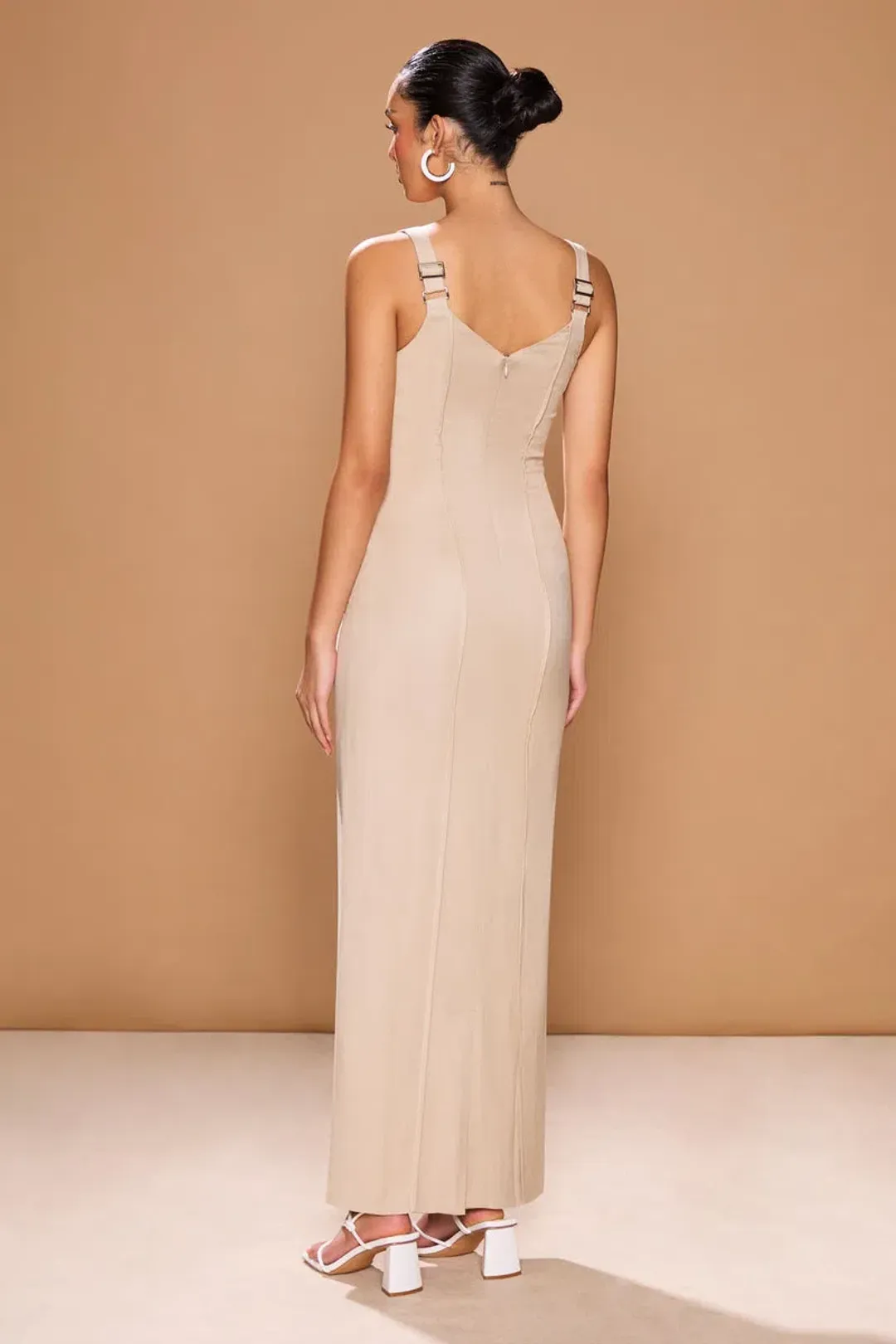 Sonya Moda Amar Dress in Natural Beige Size 6 for rent on The Volte - main image