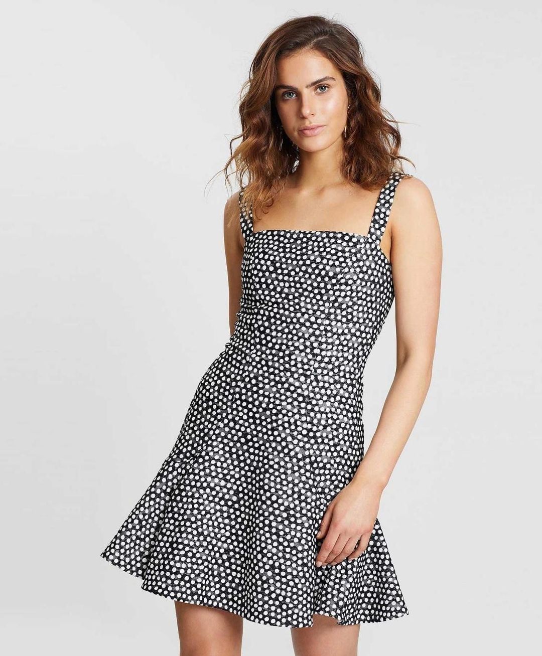 By Johnny Spotty Dotty Hem Mini Dress Size 14 for rent on The Volte - main image