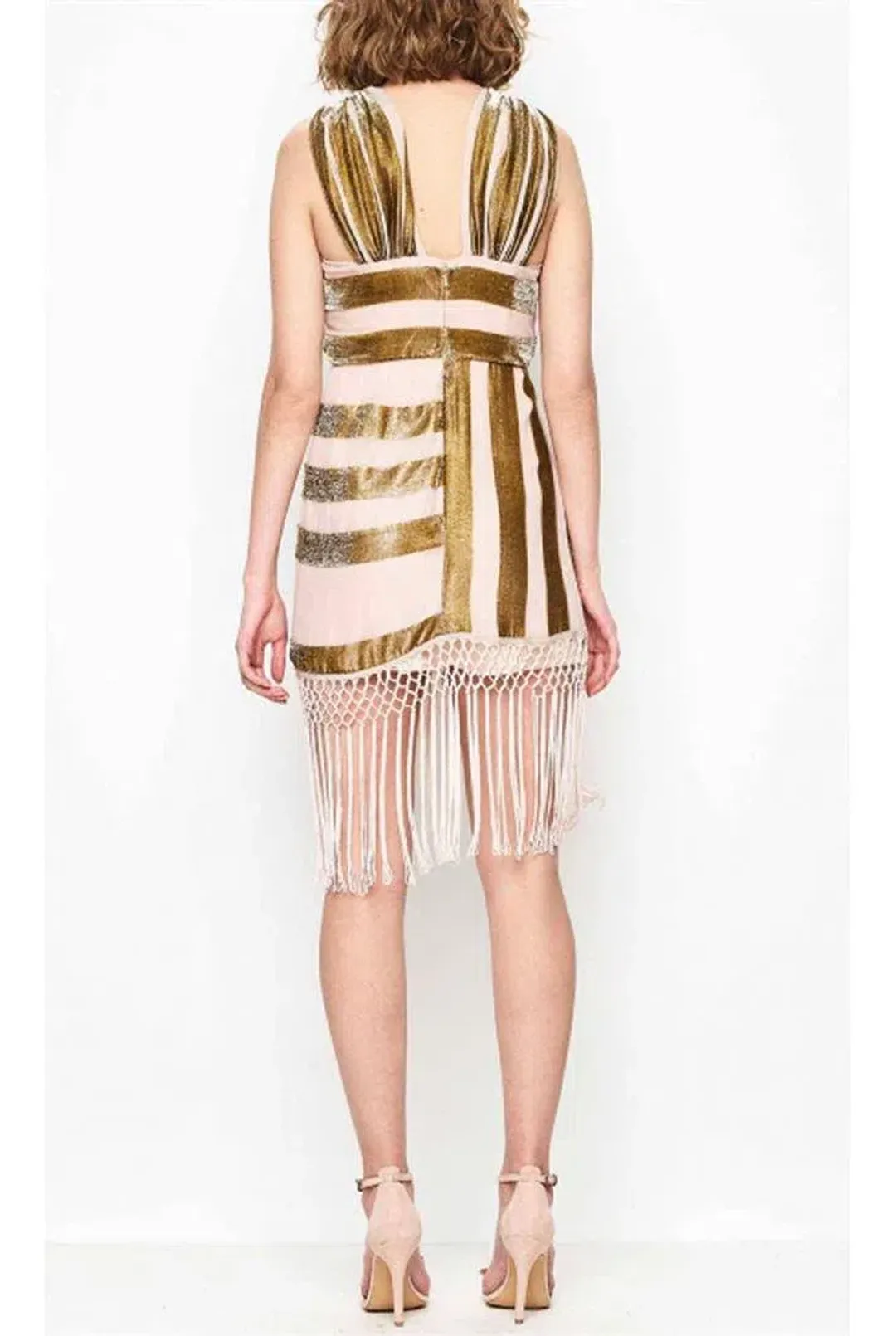 Alice McCall Surrealist Dress Nude/Champagne Size 8 for rent on The Volte - main image