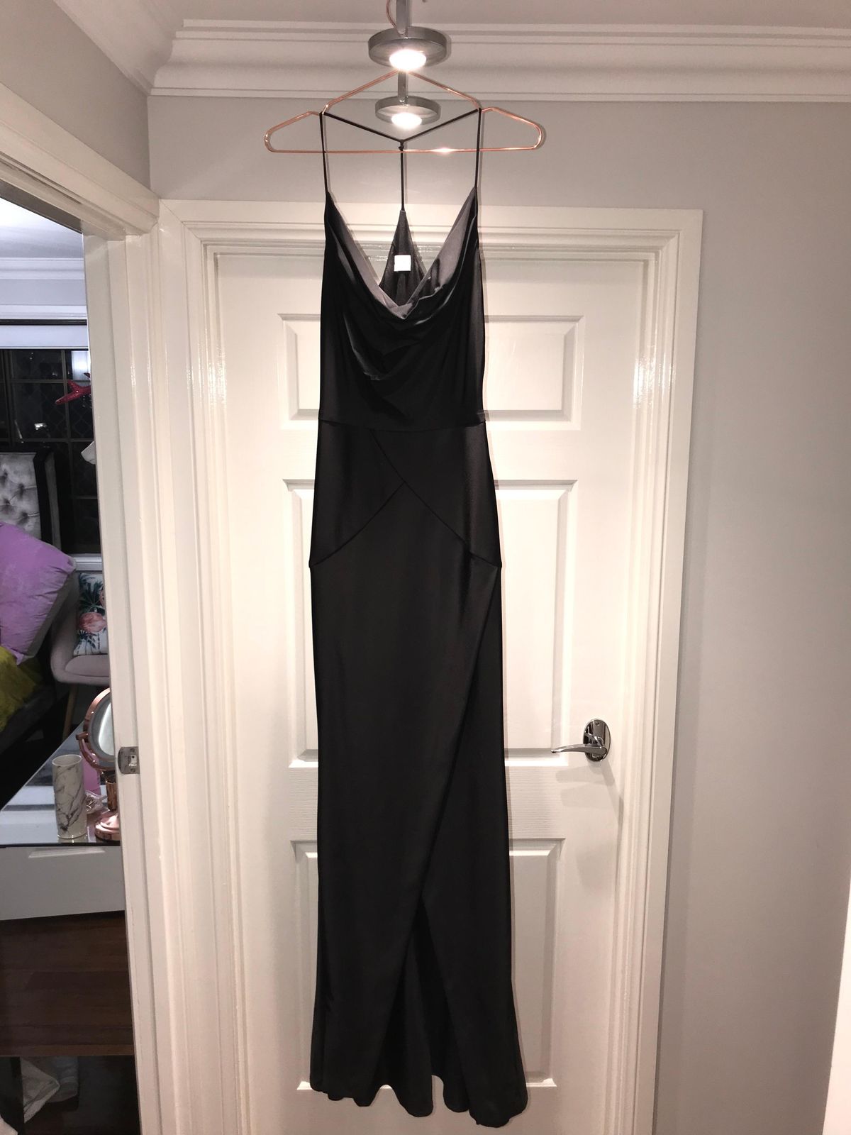 Sheike Black Bodycon Dress Size 6 - Image 5