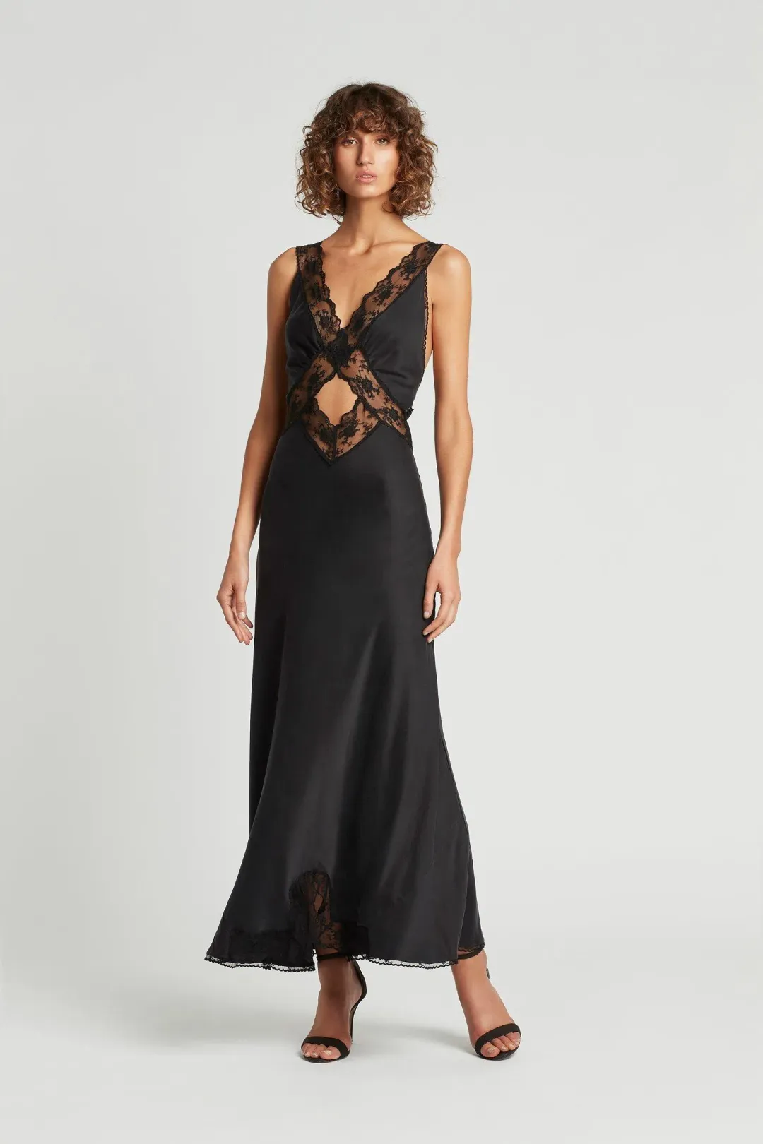 Sir  the Label Aries Cut Out Gown in Black Size 3 / AU 12 for rent on The Volte - main image