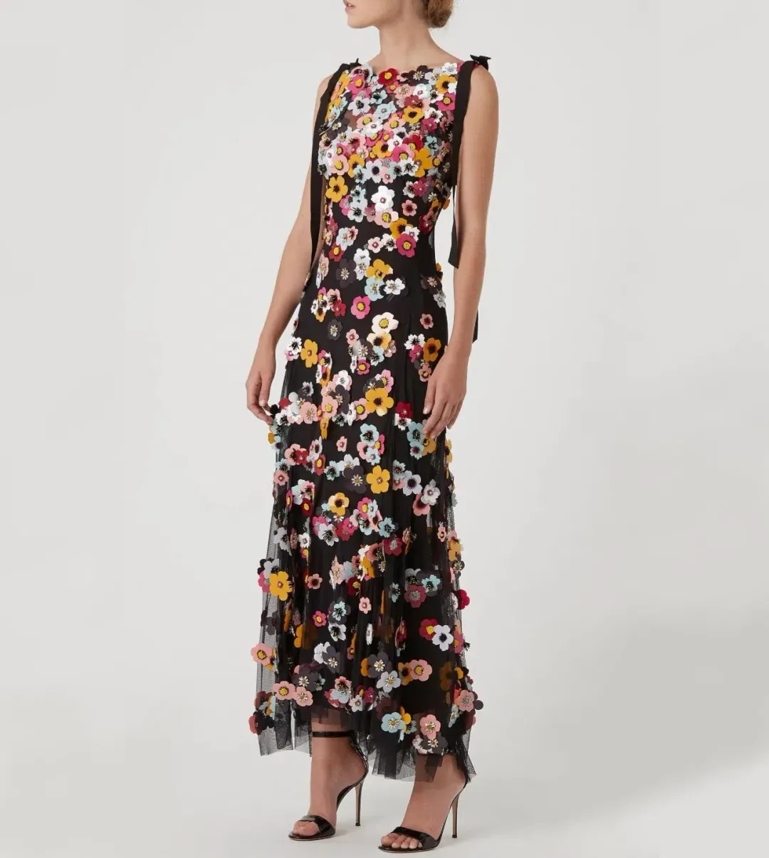 Rachel Gilbert Lolo Applique Floral Gown for rent on The Volte - main image