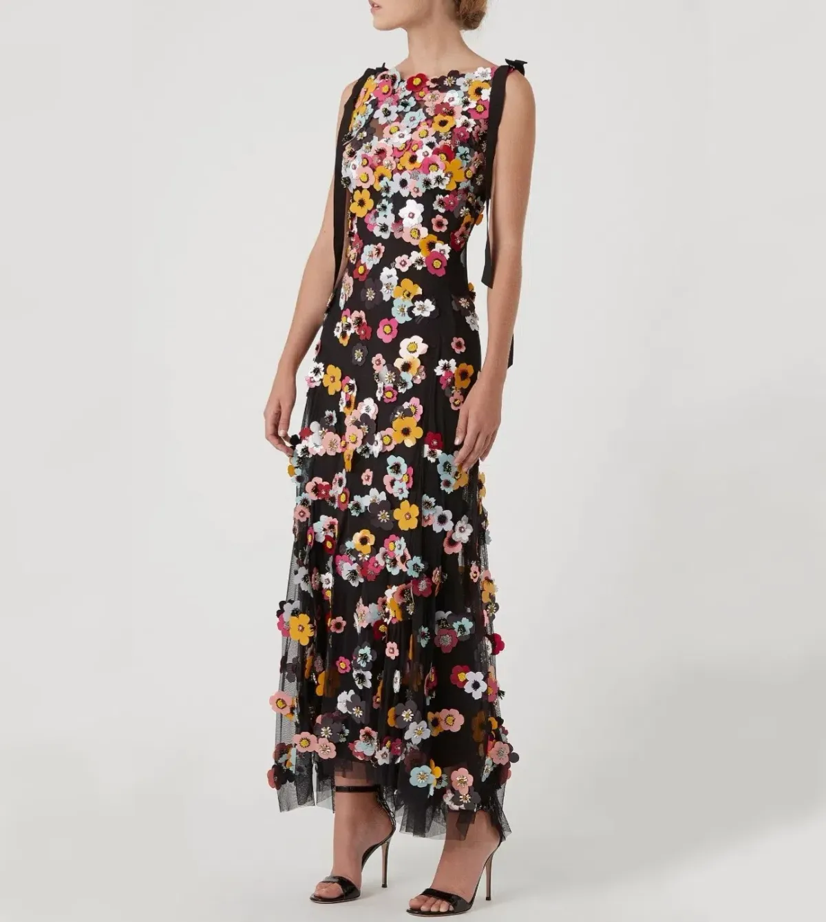 Rachel Gilbert Lolo Applique Floral Gown - Image 1