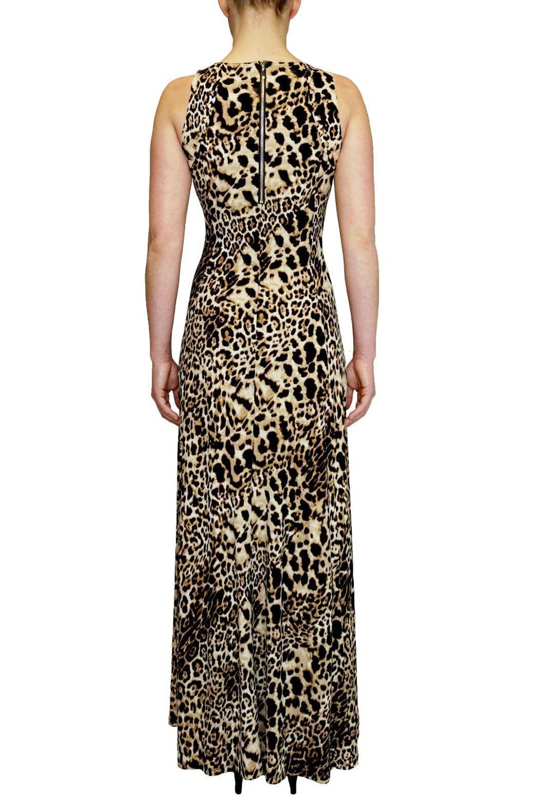 JOSEPH RIBKOFF Leopard print maxi dress for rent on The Volte - main image
