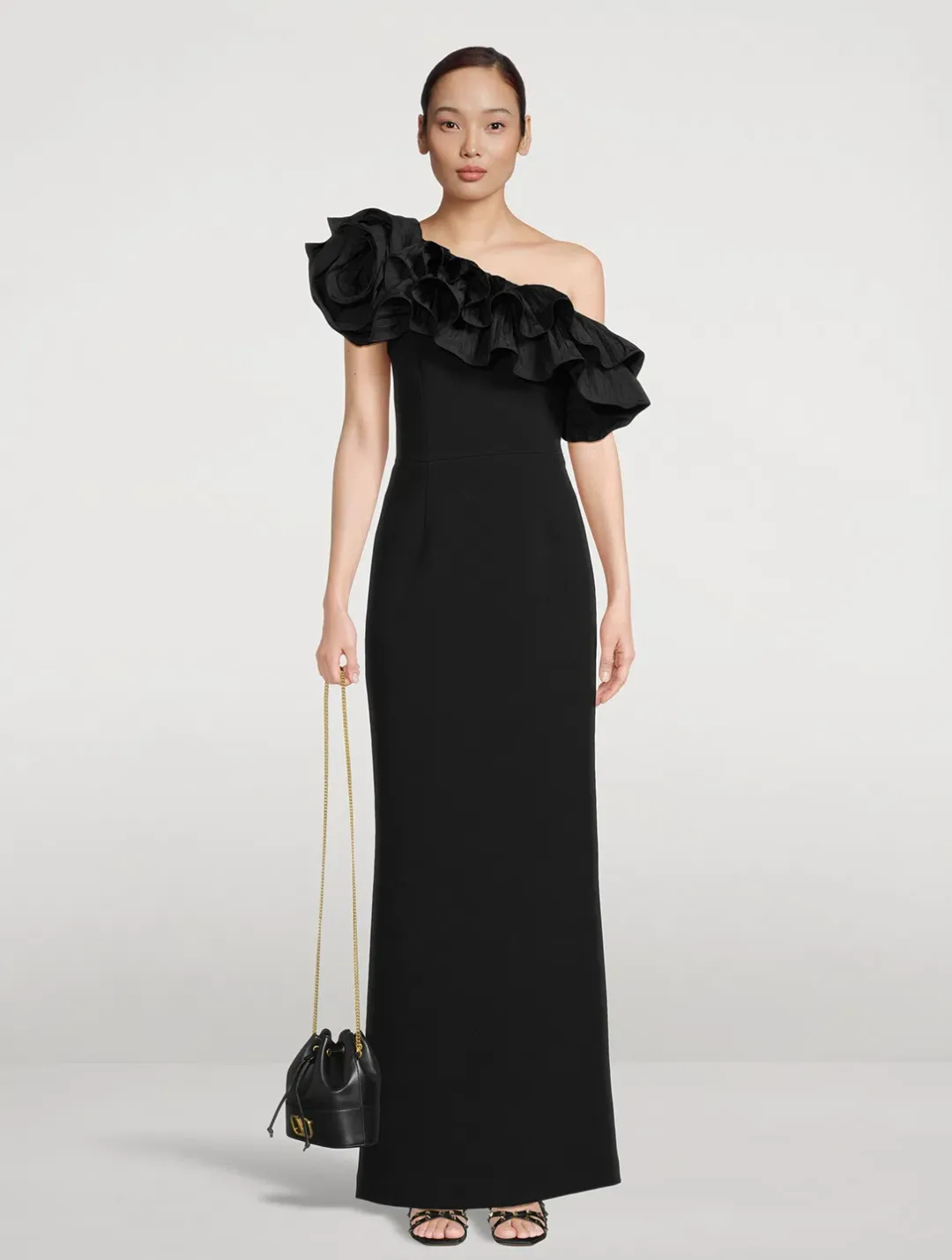 Rebecca Vallance Chloe Gown Black Size 8 for rent on The Volte - main image