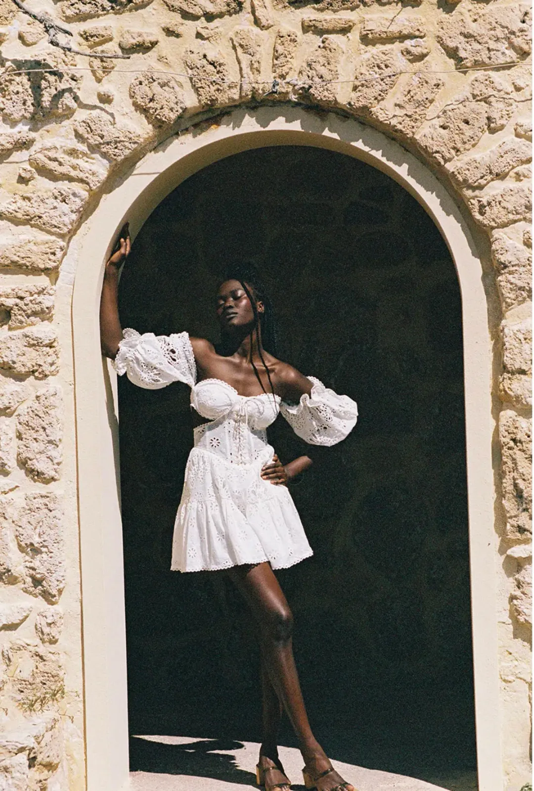 Zaco Saint-Jean Mini Dress White Size XS / AU 6  for rent on The Volte - main image