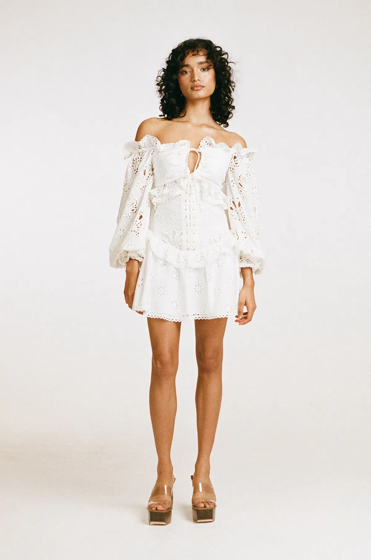 Zaco Moulin Mini Dress White Size XS / AU 6  - Image 1