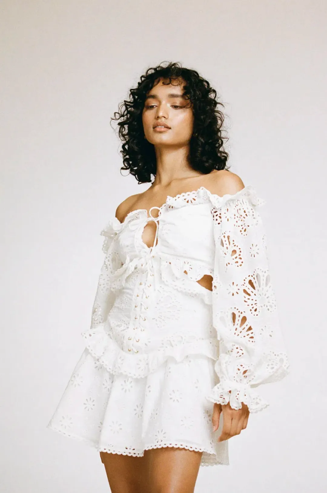 Zaco Moulin Mini Dress White Size XS / AU 6  for rent on The Volte - main image