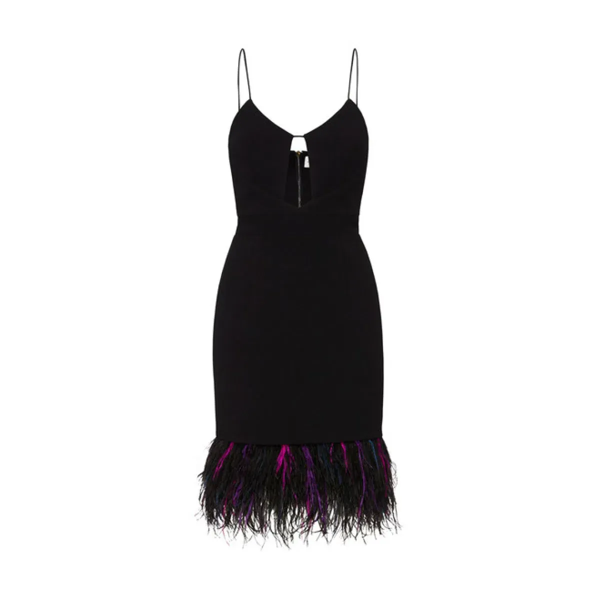 Rebecca Vallance  Bronx Keyhole Mini Dress Black Size 4 - Image 3