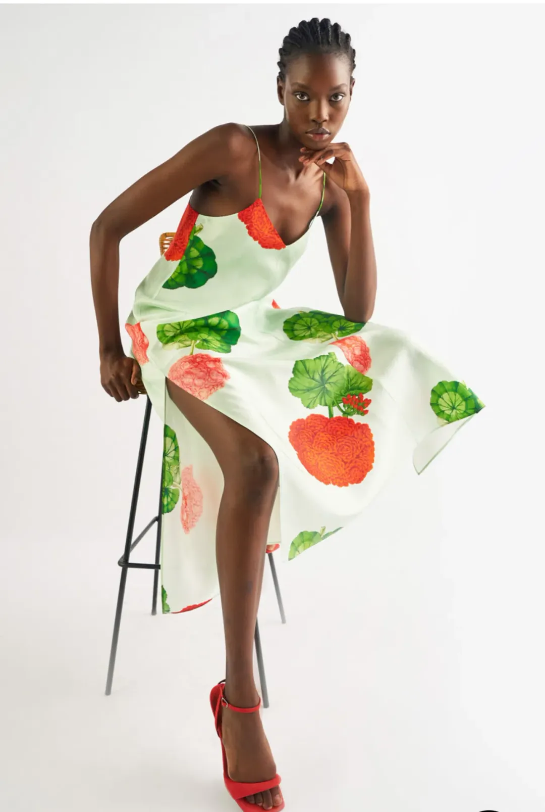 Oroton  Posie Garden Print Slip Dress Floral Size 12 for rent on The Volte - main image