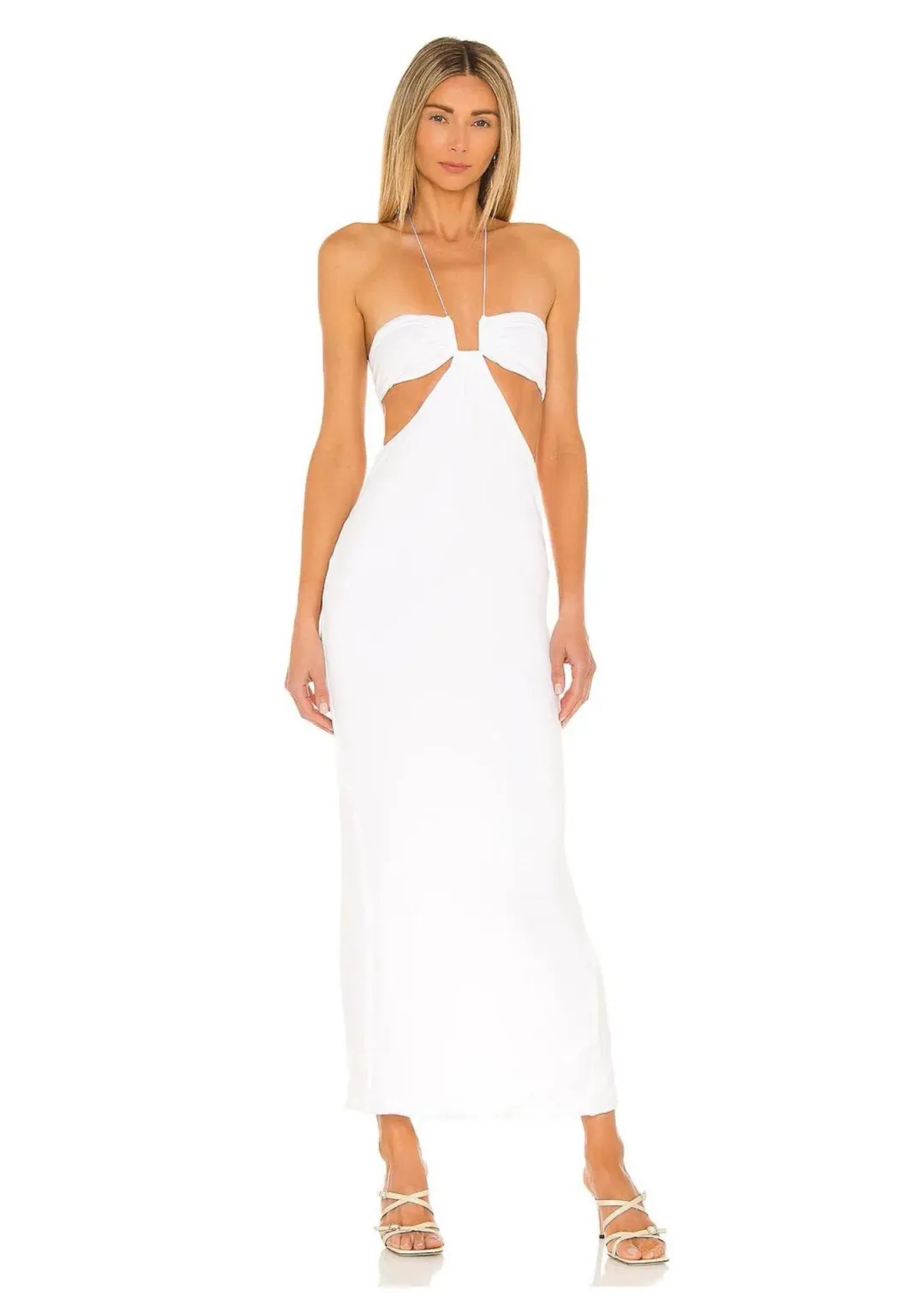 Natalie Rolt Willow Midi Dress in White Size 1 / AU 8 for rent on The Volte - main image