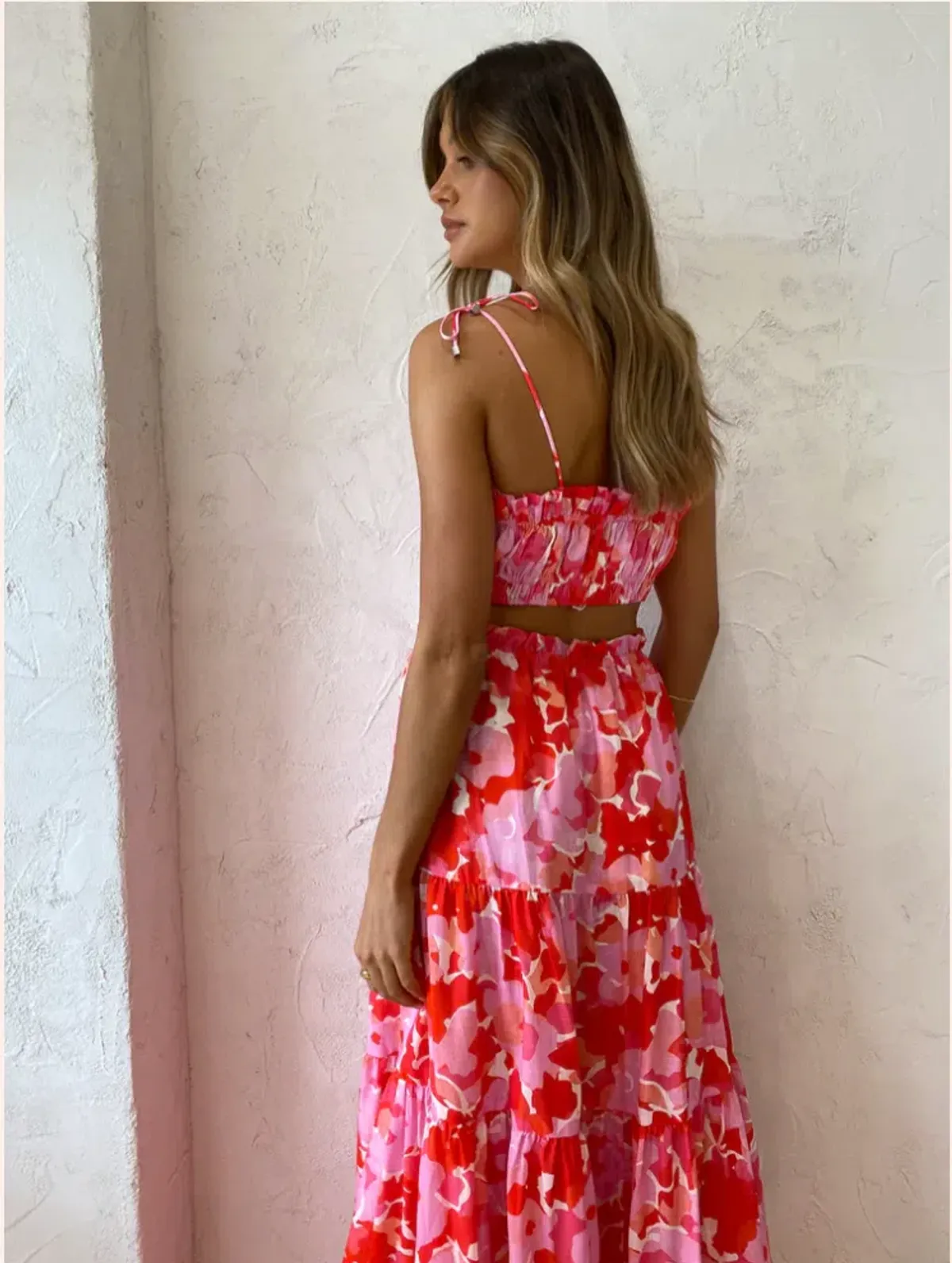 Steele Layla Top & Flora Skirt Set in Camellia Size 8 - Image 3