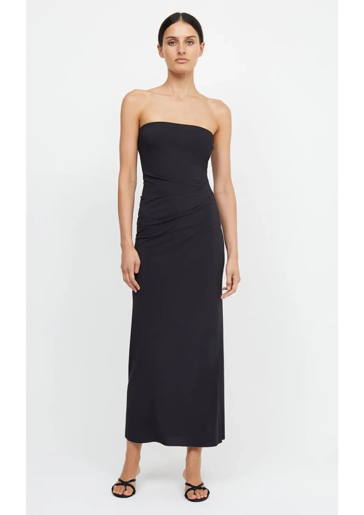 Bec & Bridge Myla Strapless Midi Dress Black Size 12  - Image 1