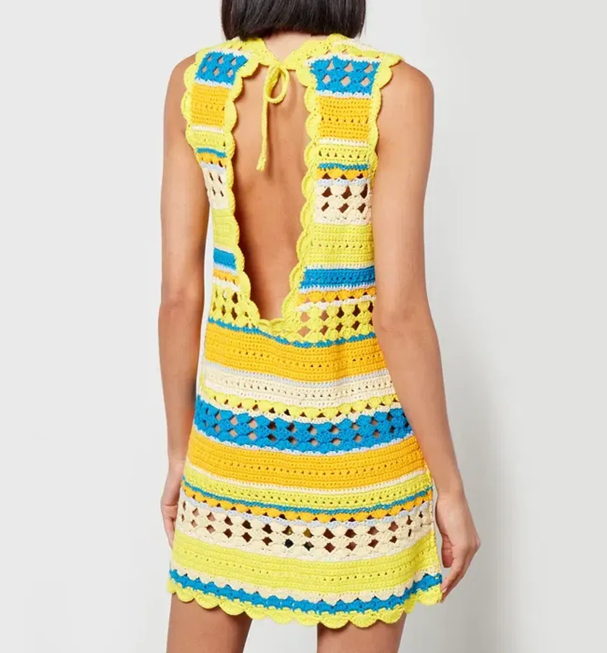 Ganni x Coggles Crocheted Mini Dress Multi Size S / AU 8 - Image 3