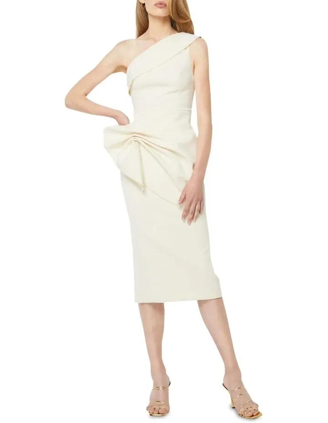 Mossman Thinking Out Loud Dress in Off White Size 10 for rent on The Volte - main image