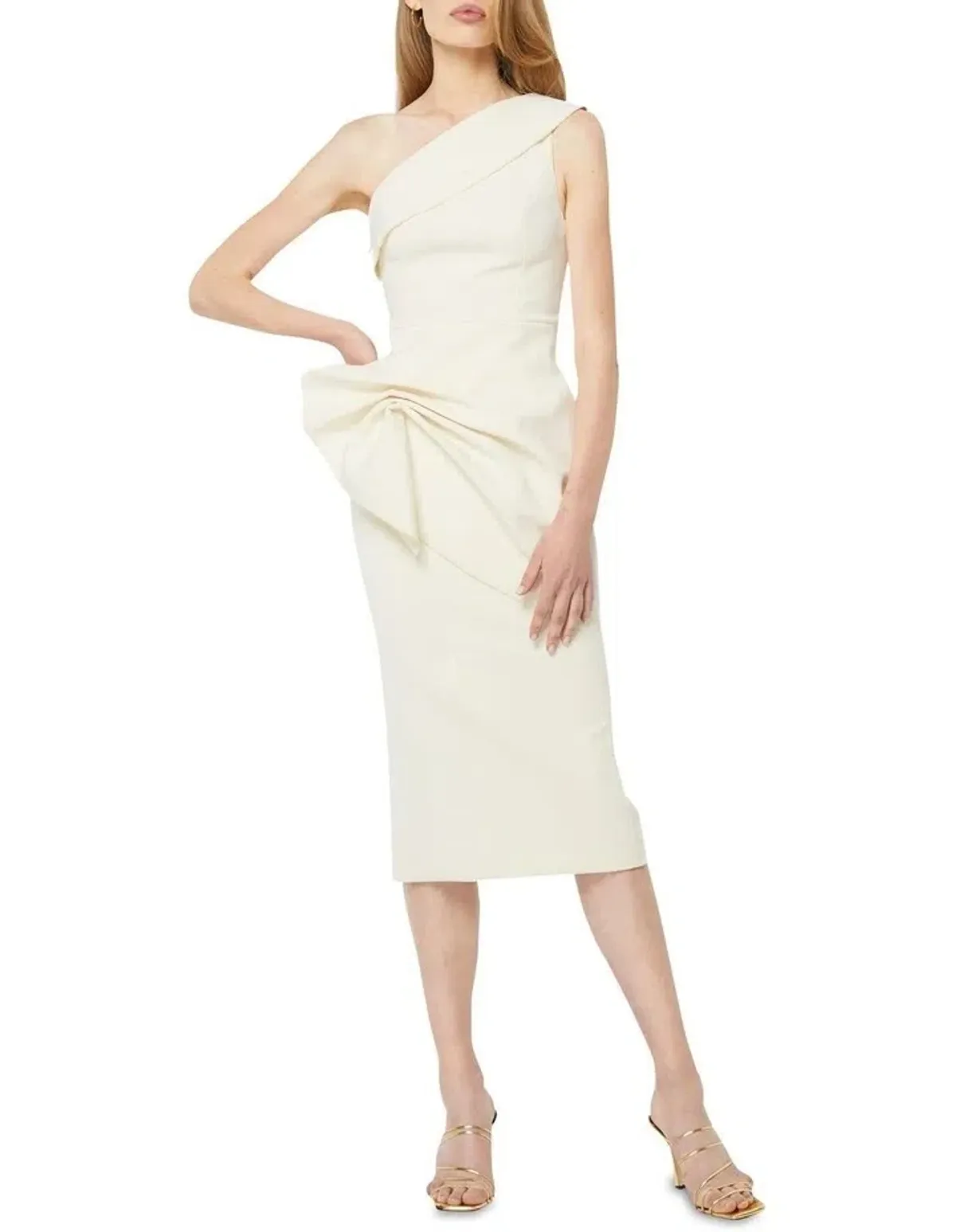 Mossman Thinking Out Loud Dress in Off White Size 10 - Image 2