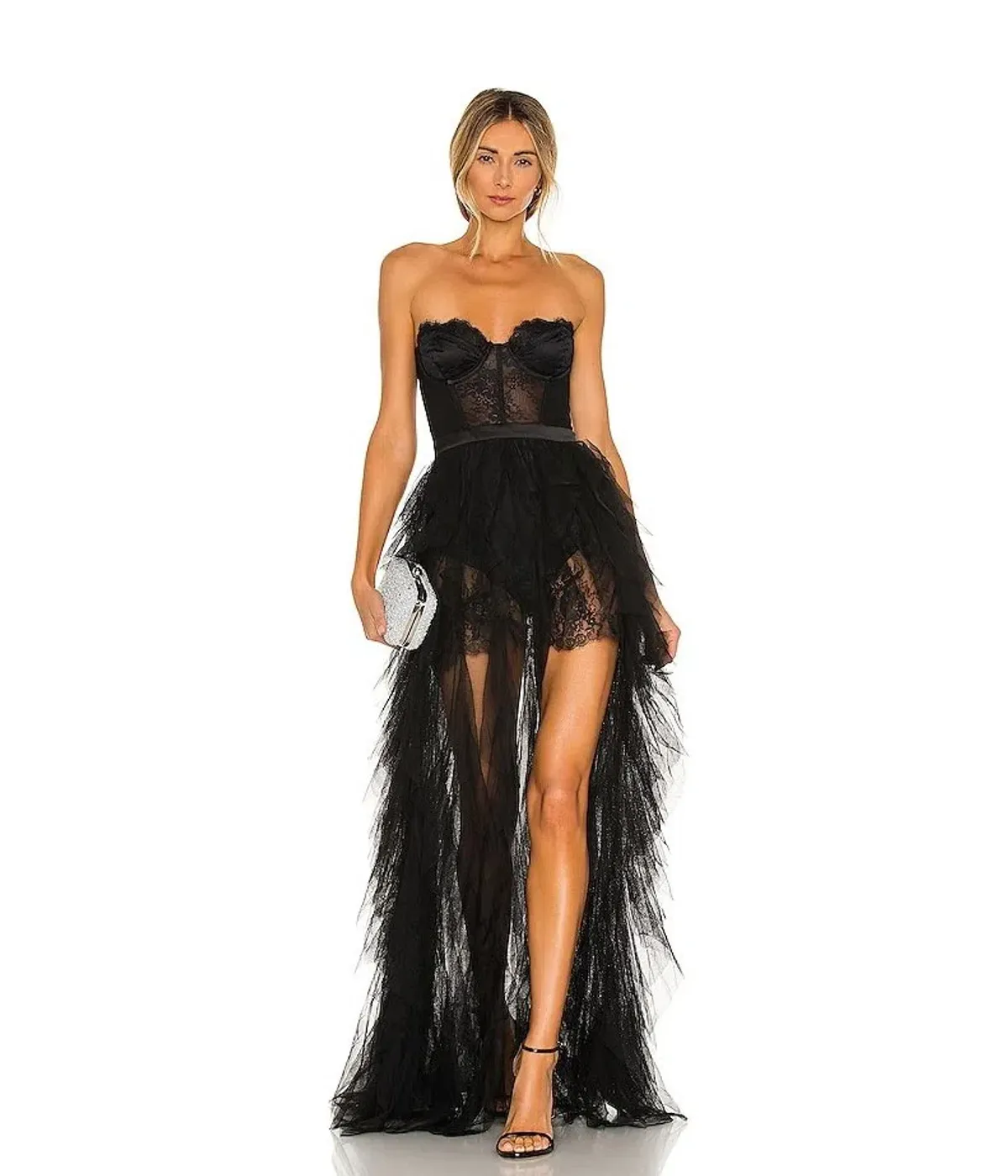 For Love and Lemons Bustier Gown Black Size M / AU 10 - Image 1