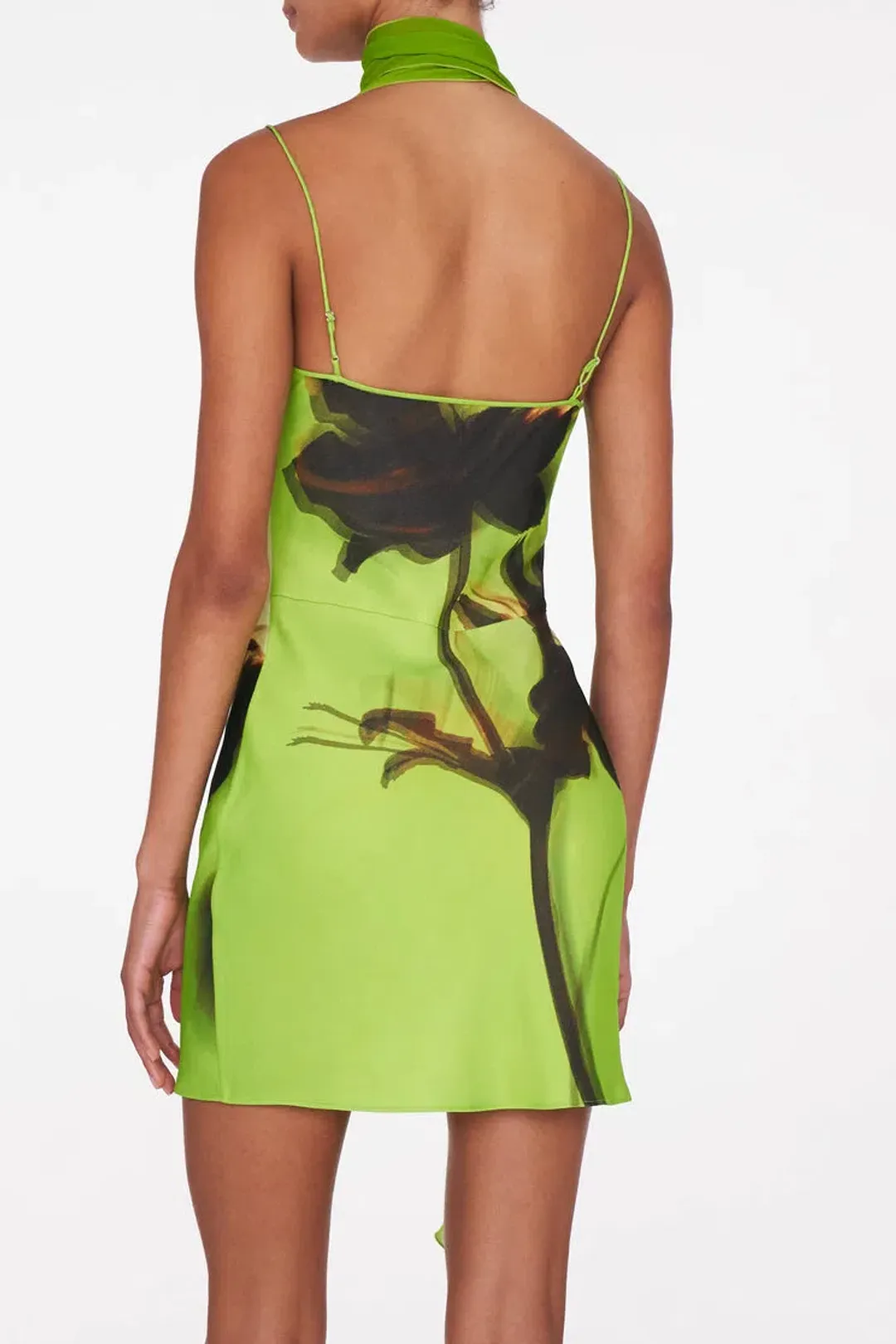Rat & Boa Orisha Dress Green Floral Print Size 10 for rent on The Volte - main image