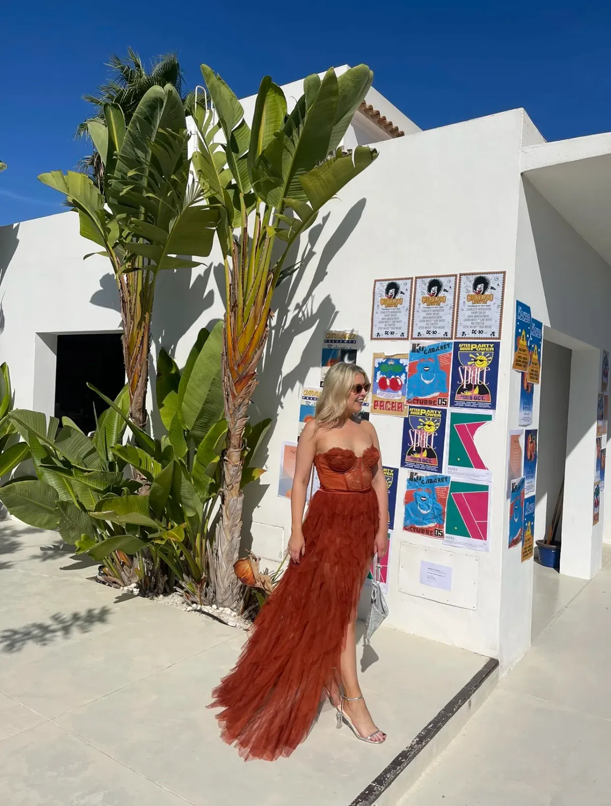 For Love and Lemons Bustier Gown in Rust Size 10 - Image 3