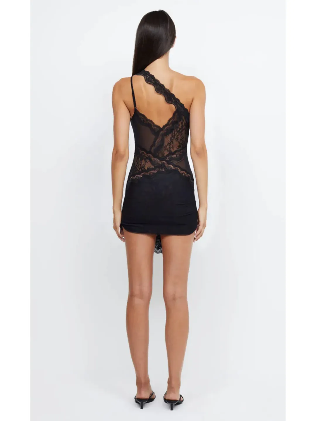 Bec & BridgeRia Asym Mini Dress Black Size AU 6  for rent on The Volte - main image