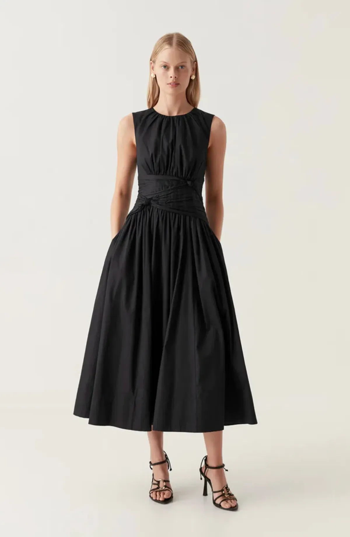 Aje - Agatha Knot Waist Midi Dress - Image 1