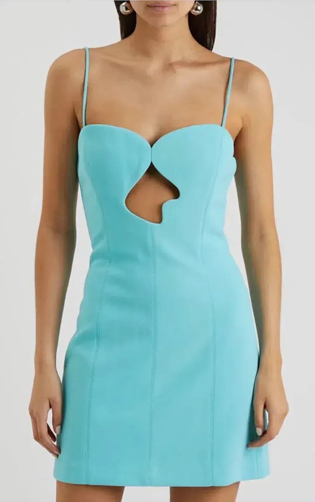 MISHA Brixton Mini Dress Blue Size 10 for rent on The Volte - main image