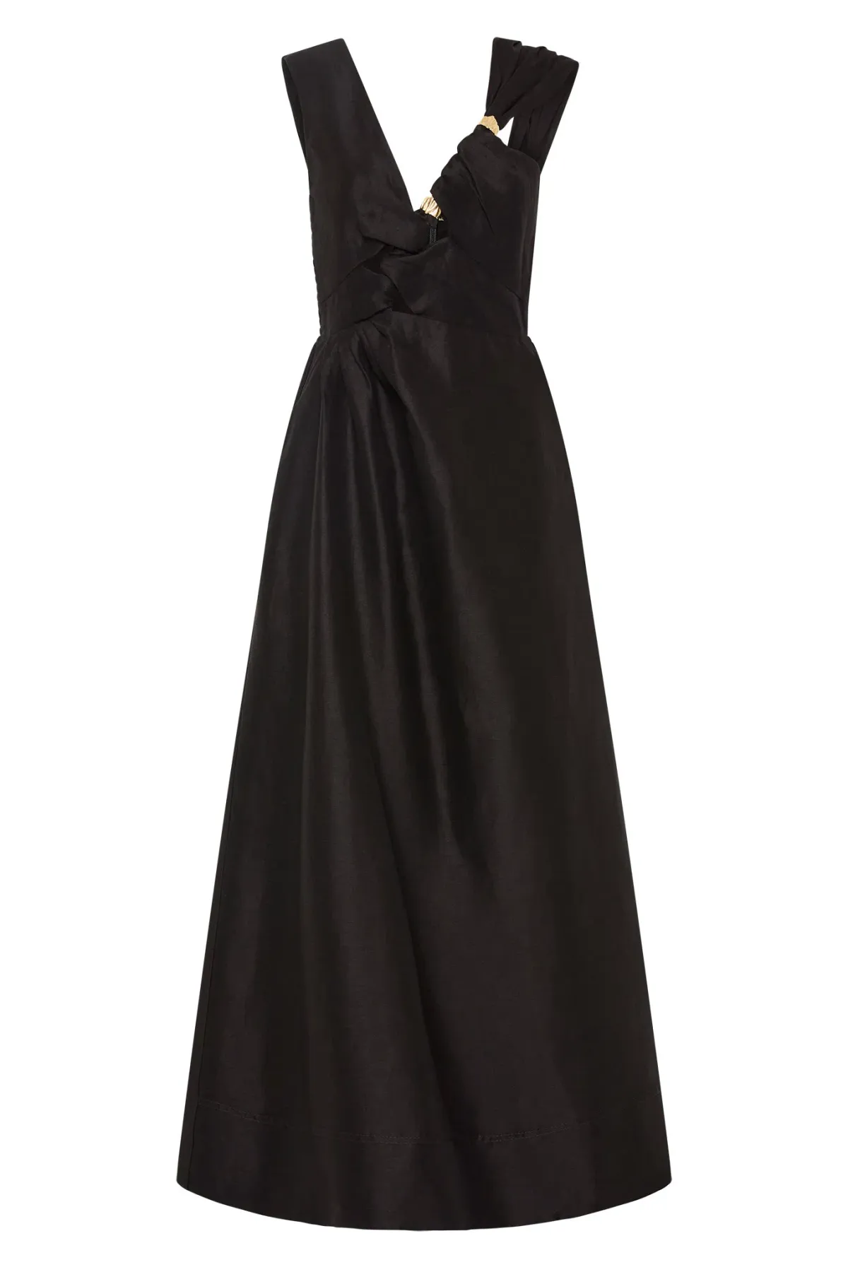Aje Electra Scrunch Midi Dress Black Size 12 - Image 3