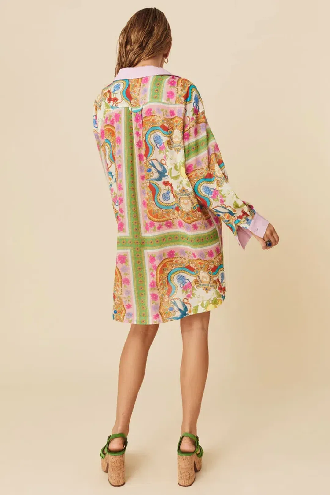 Spell Maddelena Shirt in Mosaic Size XS / AU 6 for rent on The Volte - main image