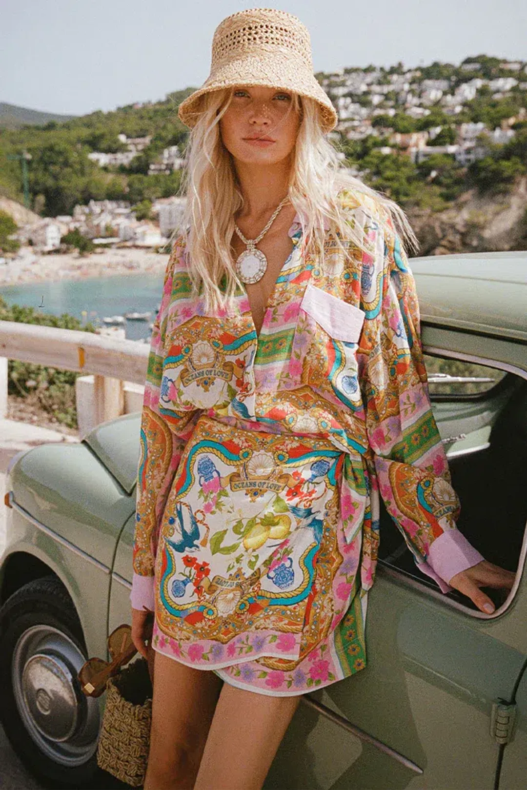 Spell Maddelena Shirt in Mosaic Size XS / AU 6 for rent on The Volte - main image